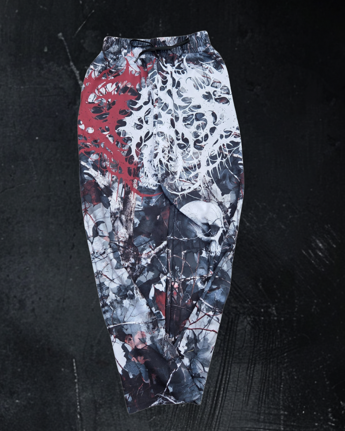 Deathcore lightweight skull camo joggers
