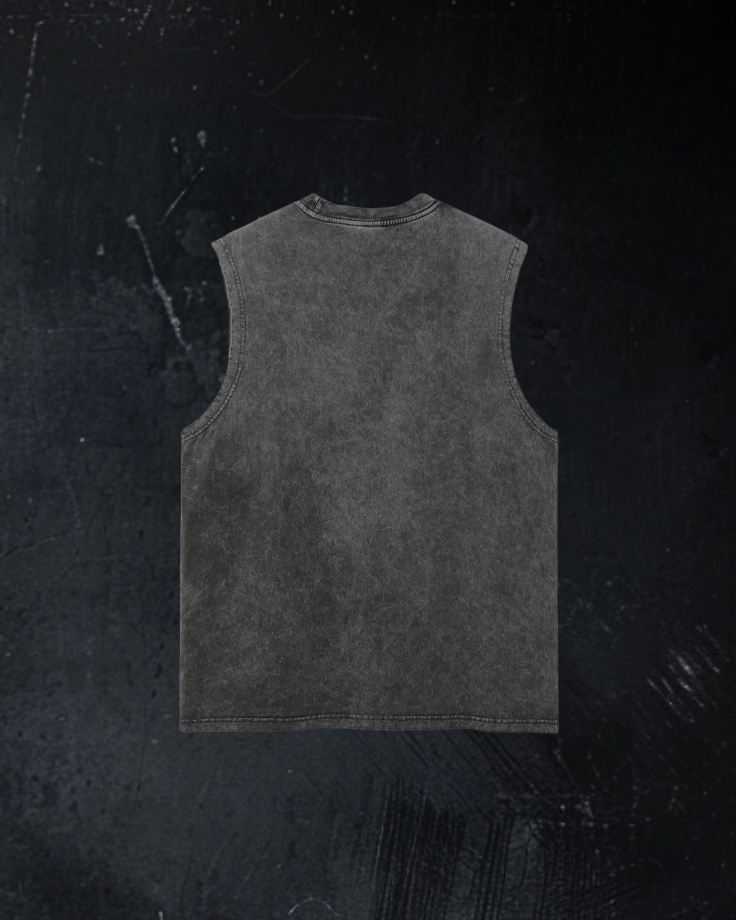 Alternative vintage wash frayed hem tank
