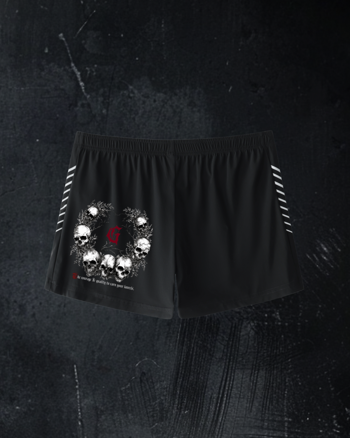 Classic striped performance shorts