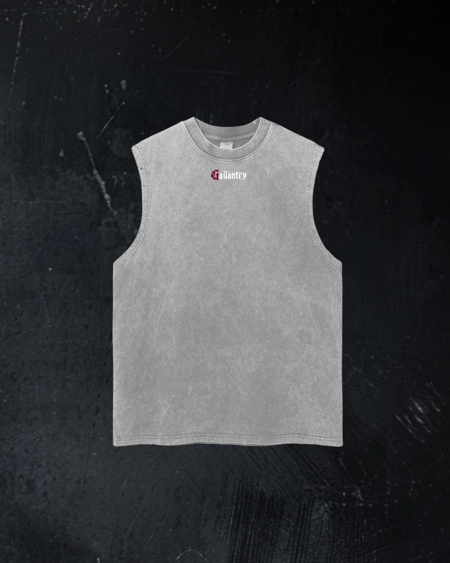 Alternative vintage wash frayed hem tank