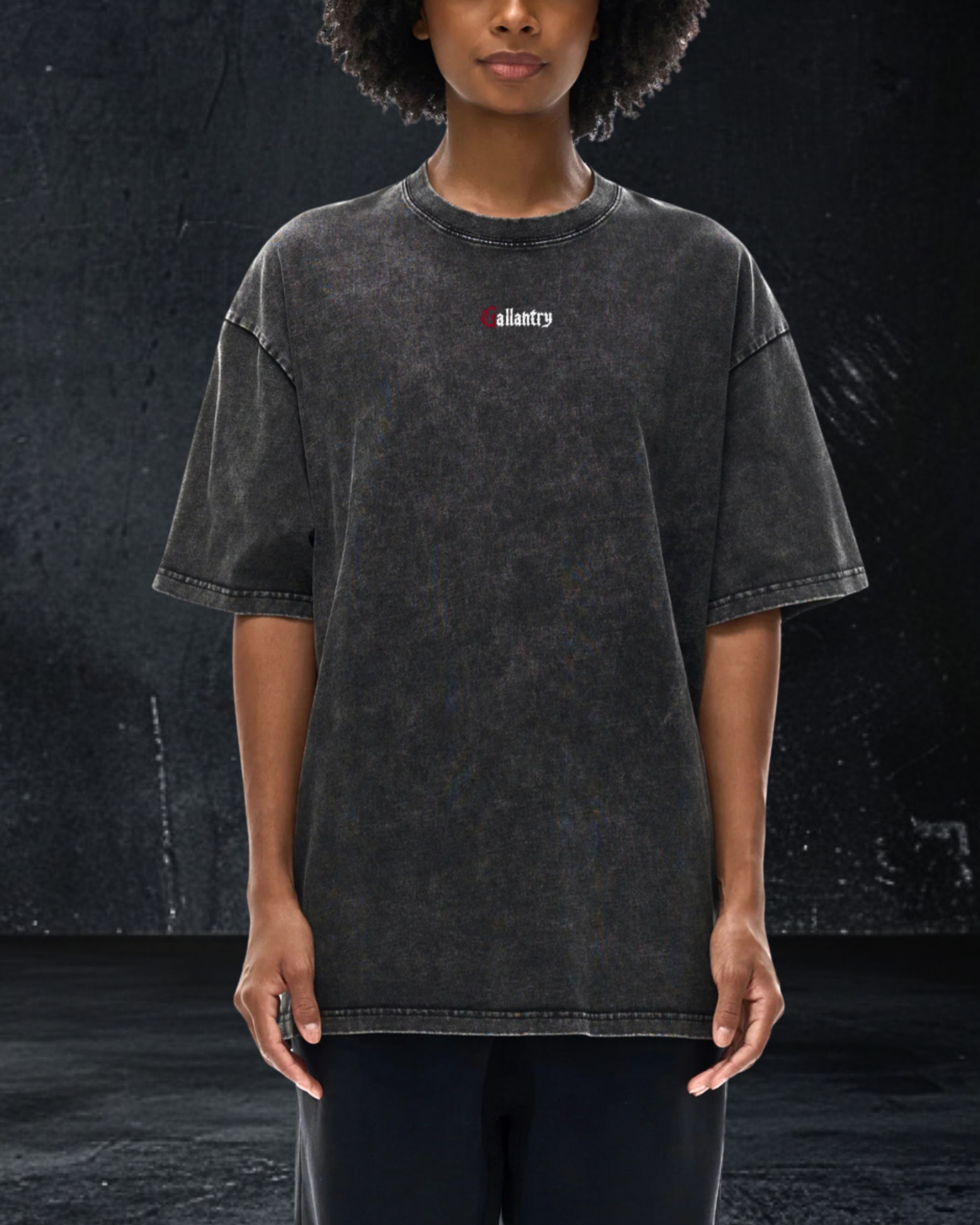 Alternative vintage wash oversized pump cover t