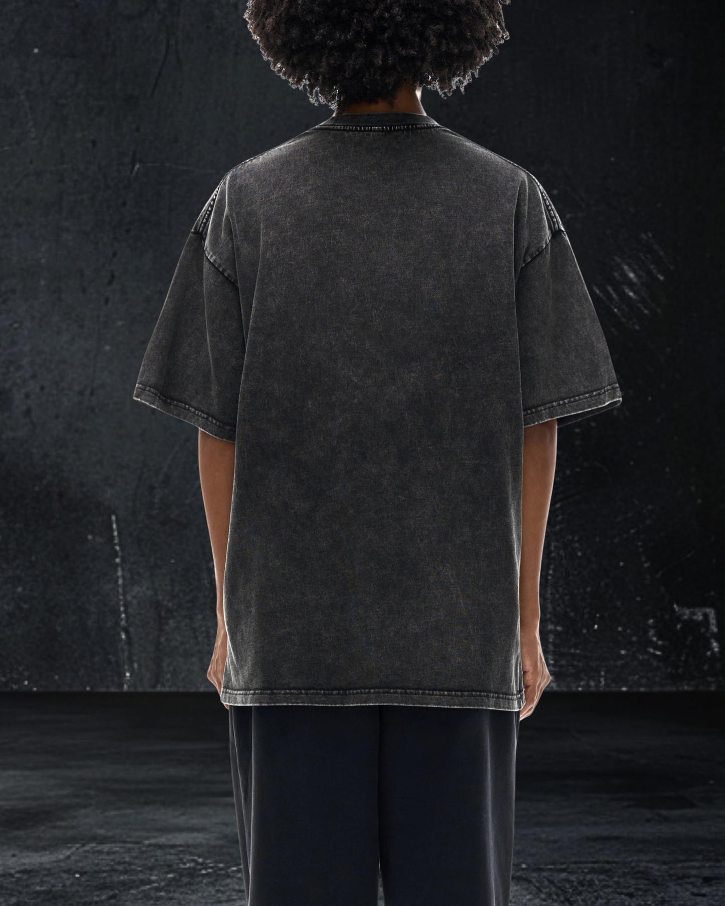Alternative vintage wash oversized pump cover t