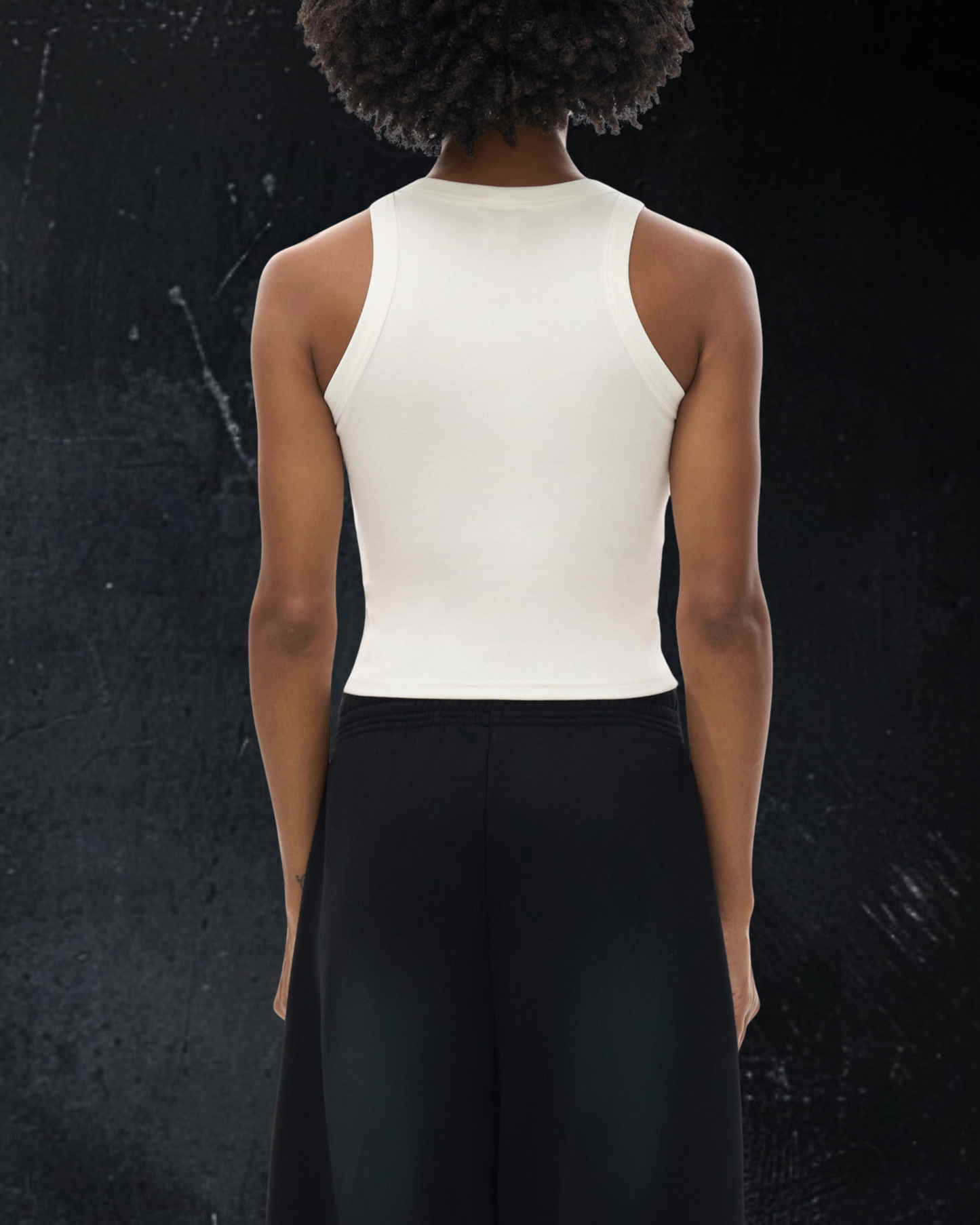 Women's alternative vintage wash bodycon tank
