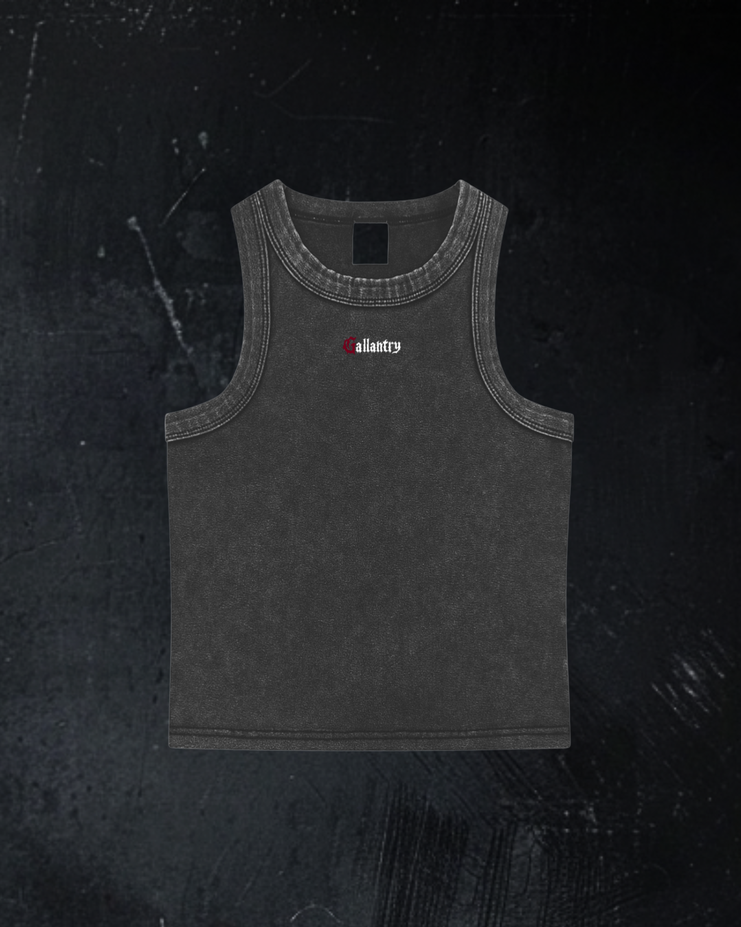 Women's alternative vintage wash bodycon tank