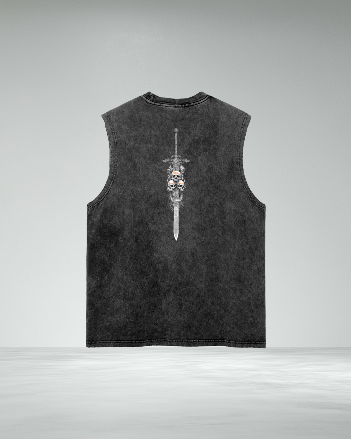 Vintage Wash Frayed Hem American 'EYL' Tank