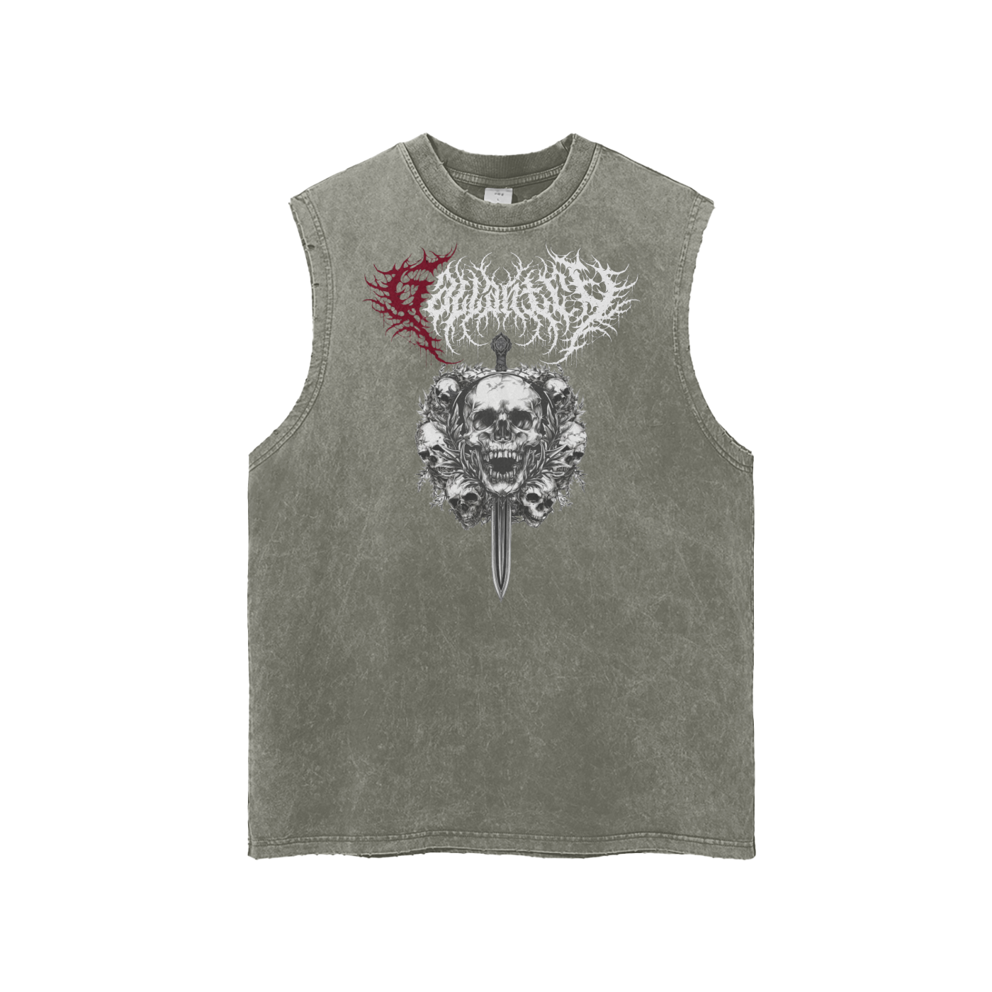 Deathcore vintage wash 'Gallant' tank