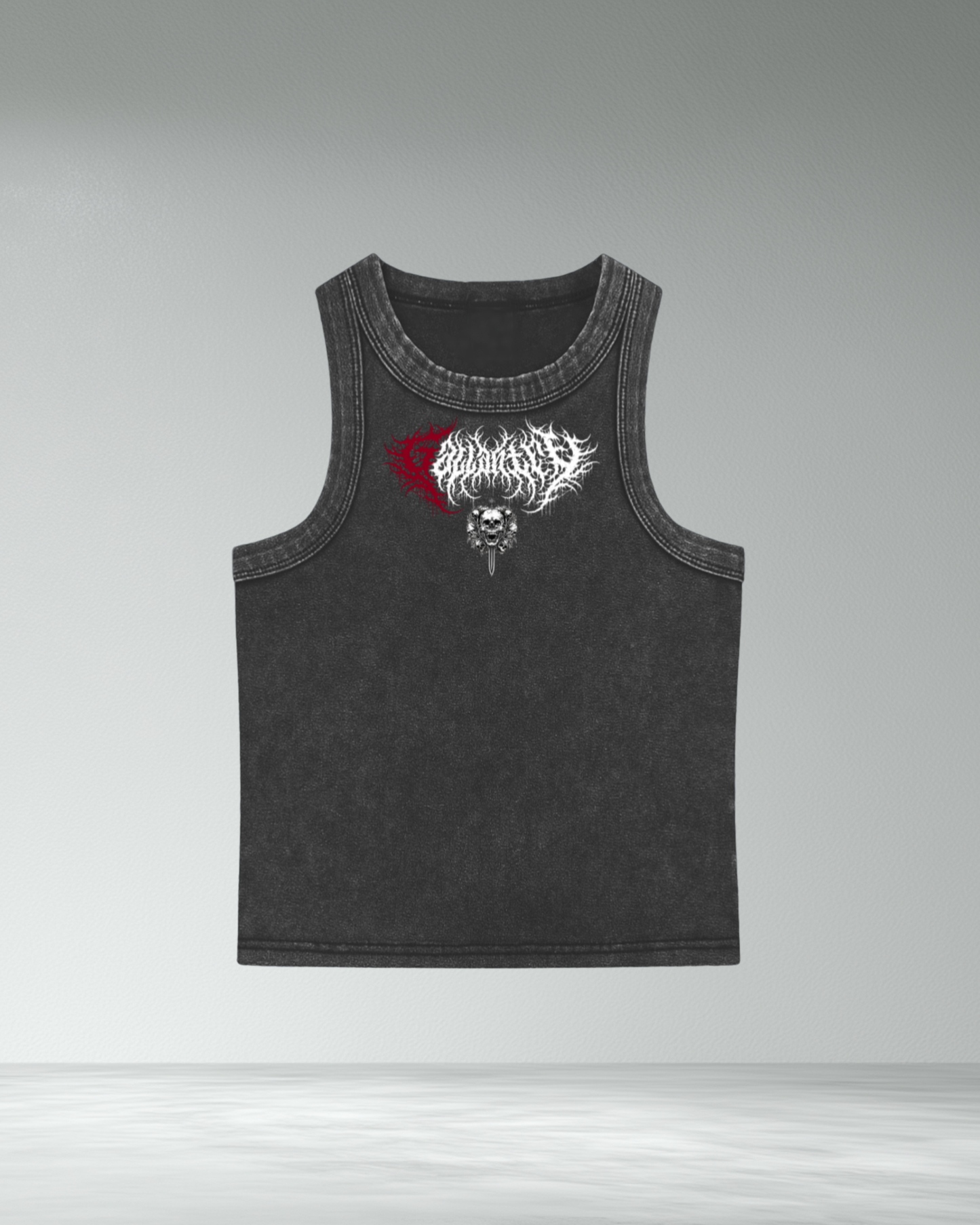 Women's Vintage Wash Bodycon 'Bite Me' Tank