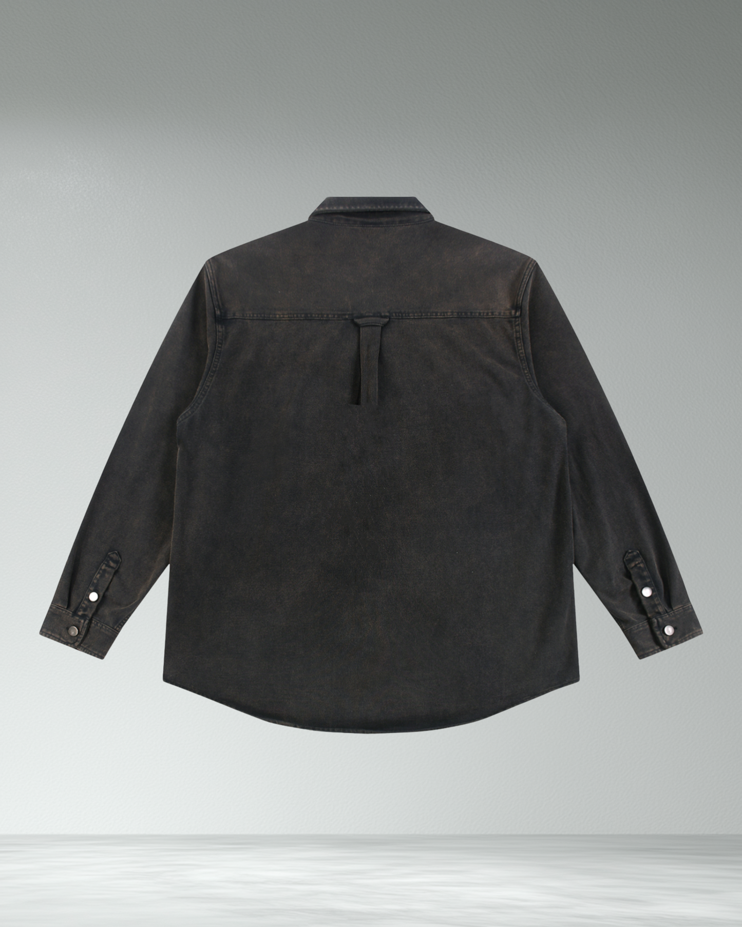 Deathcore vintage wash denim jacket