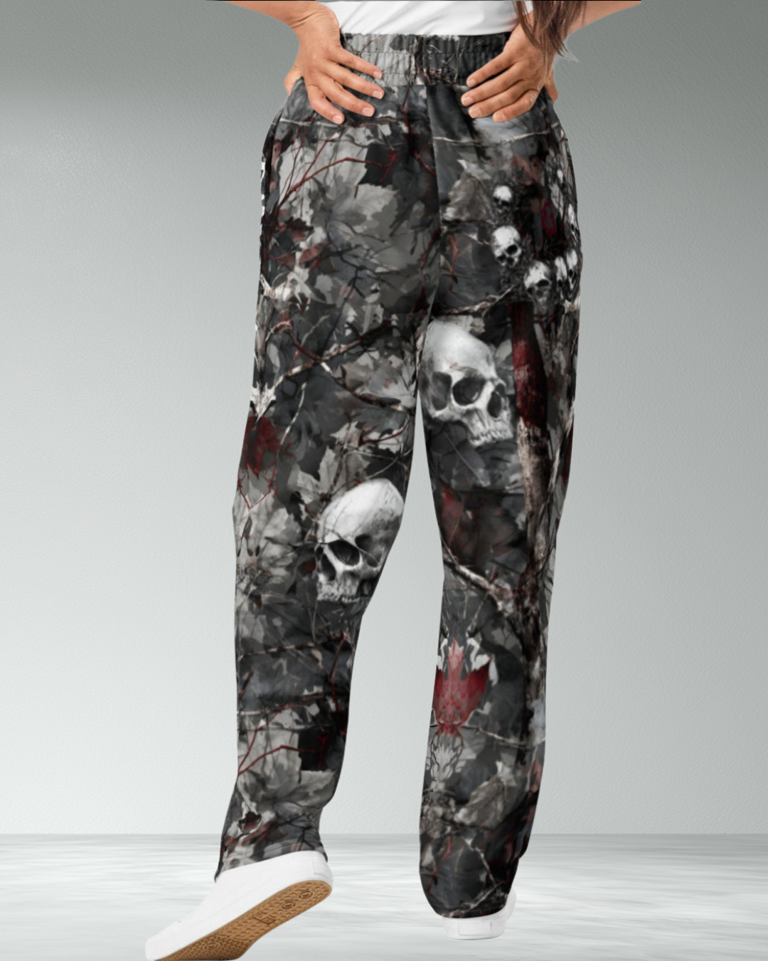 Deathcore Lightweight Skull Camo Joggers
