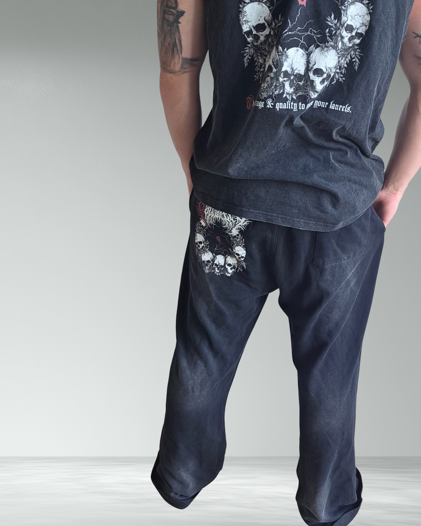 Faded Wash 'Soulforged' Baggy Joggers