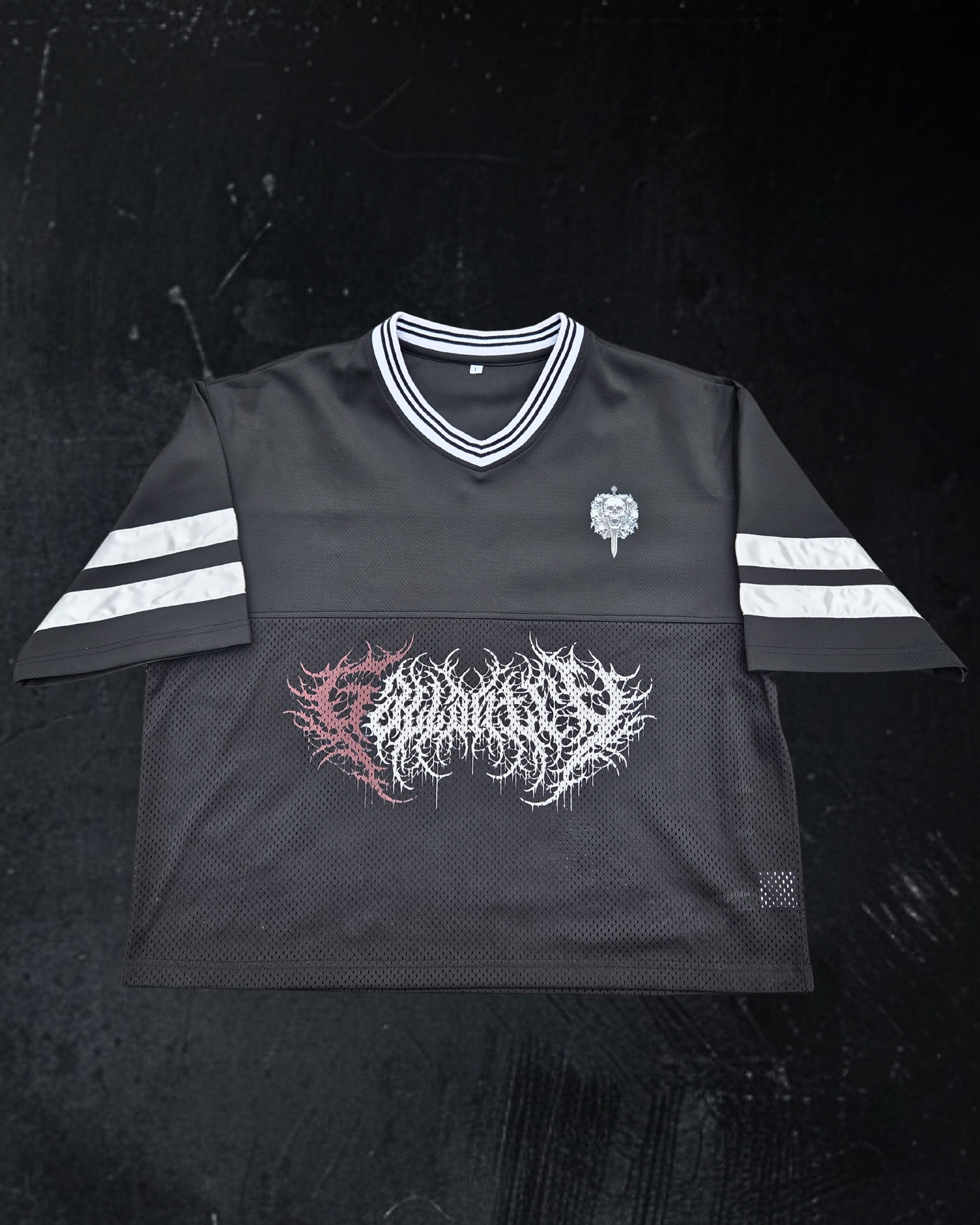 Deathcore cropped boxy jersey