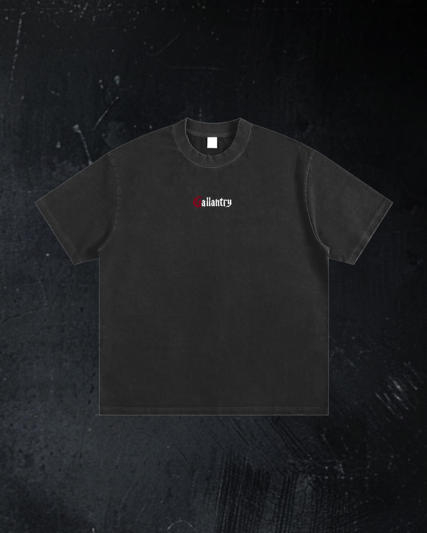 Alternative heavyweight vintage wash frayed t