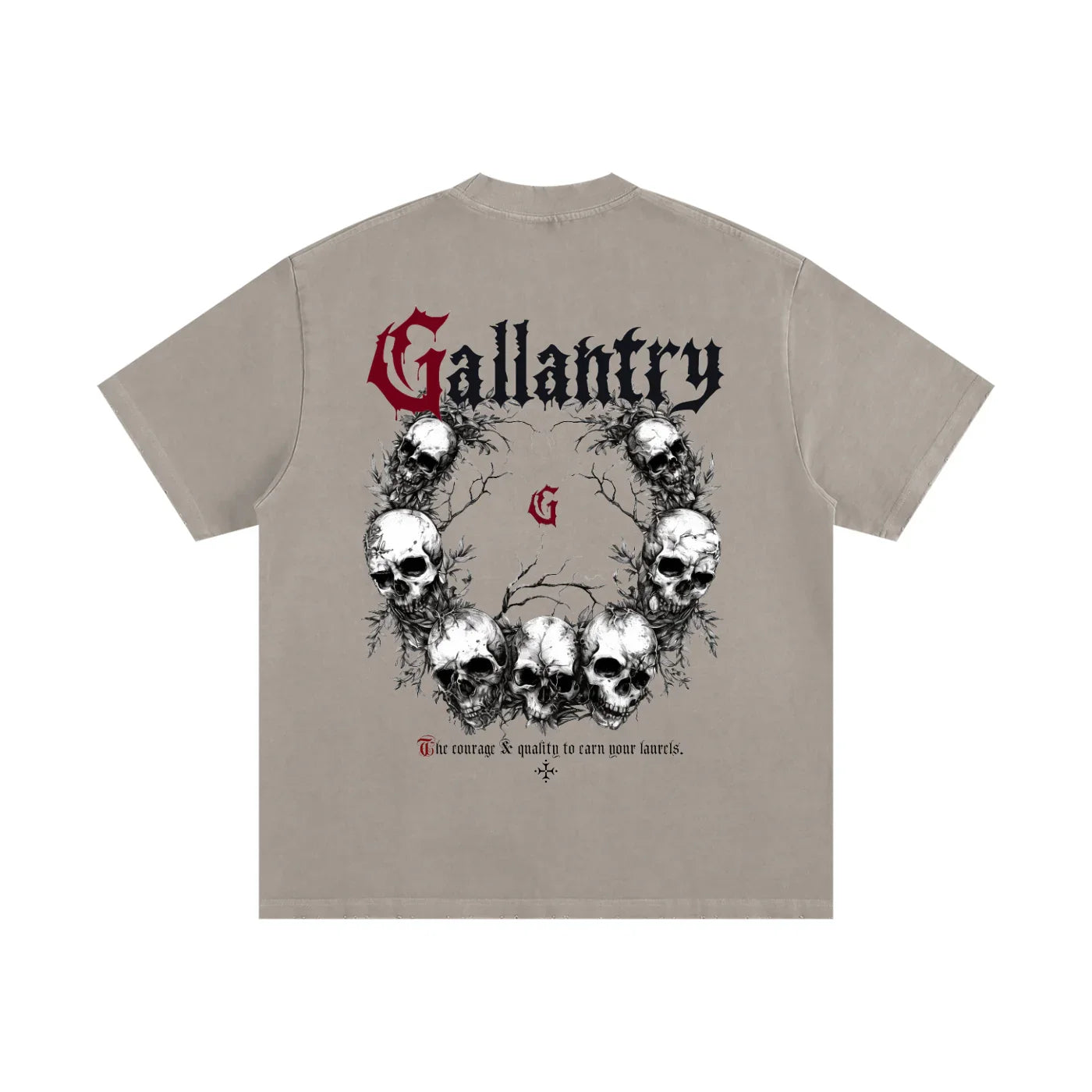 Classic heavyweight vintage washed frayed t - Studio Gallantry
