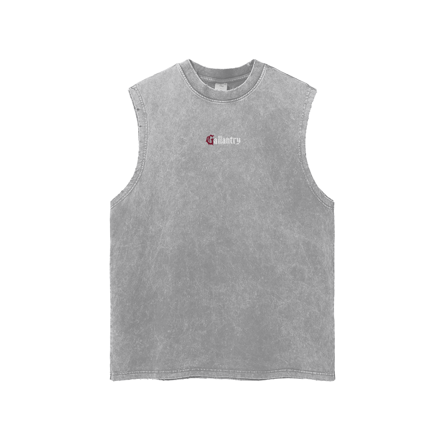 Classic 'Subtle' snow wash frayed hem tank