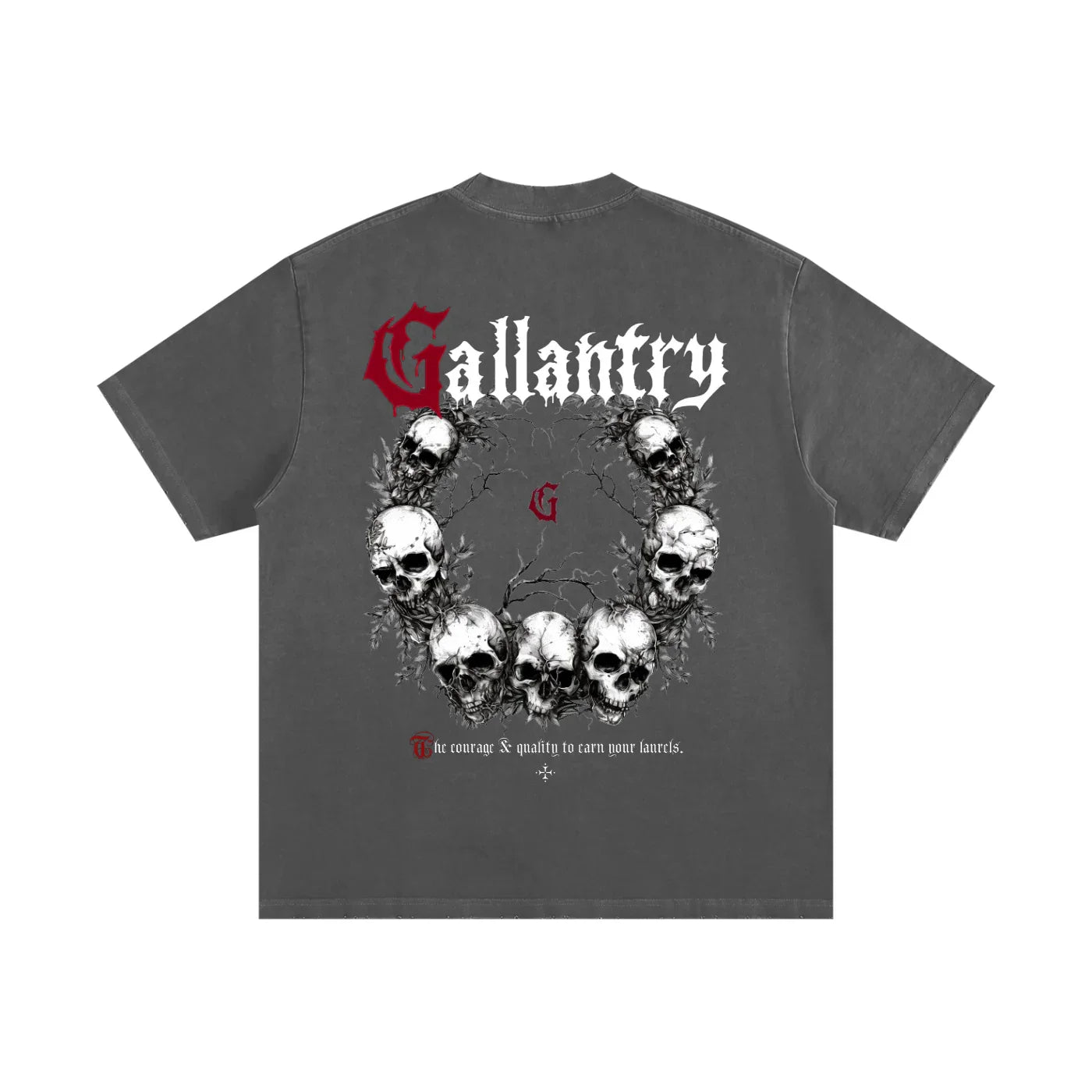 Classic heavyweight vintage washed frayed t - Studio Gallantry