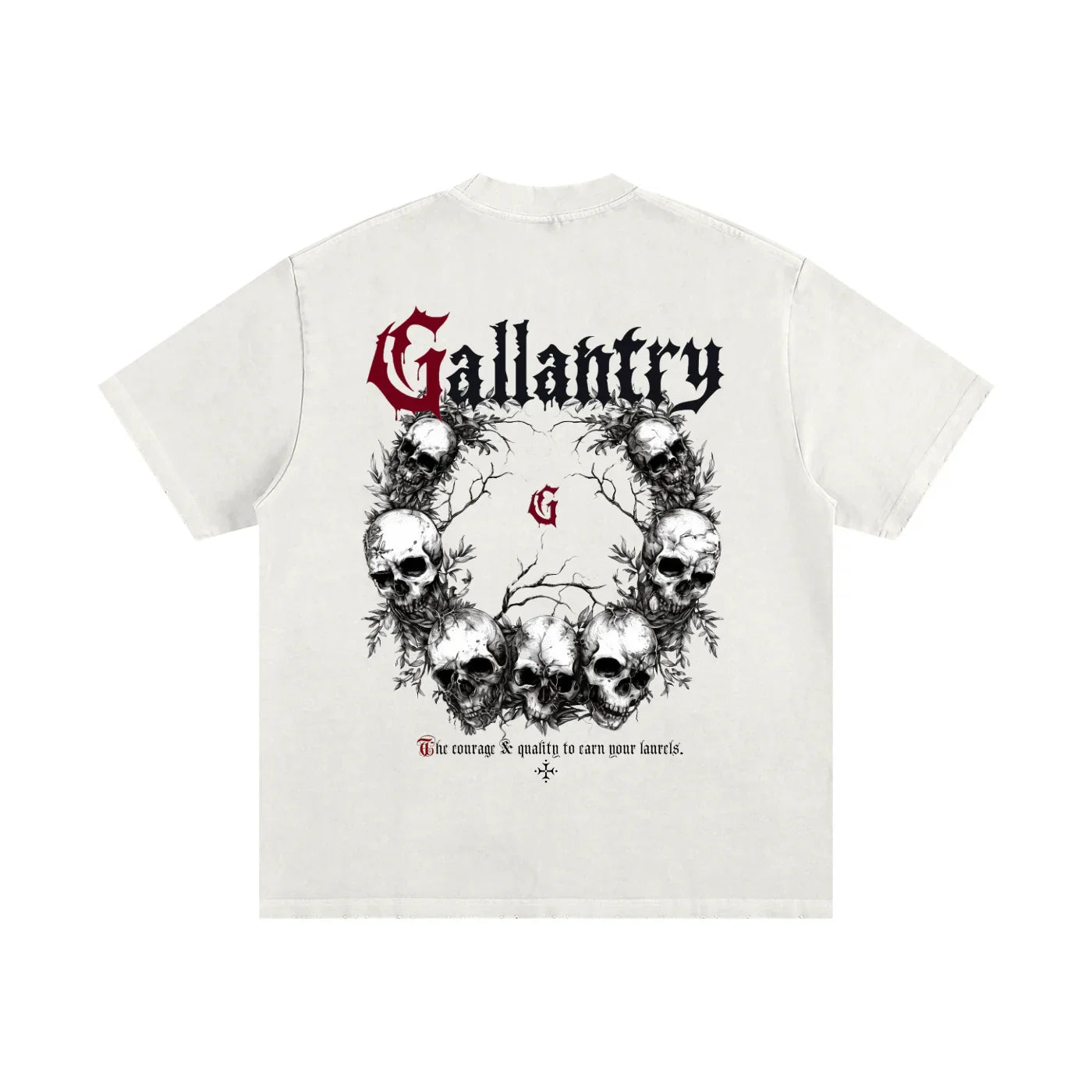 Classic heavyweight vintage washed frayed t - Studio Gallantry