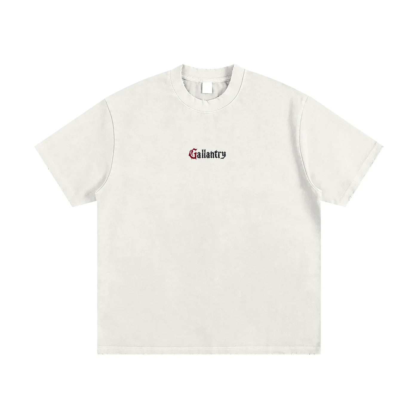 Classic heavyweight vintage washed frayed t - Studio Gallantry