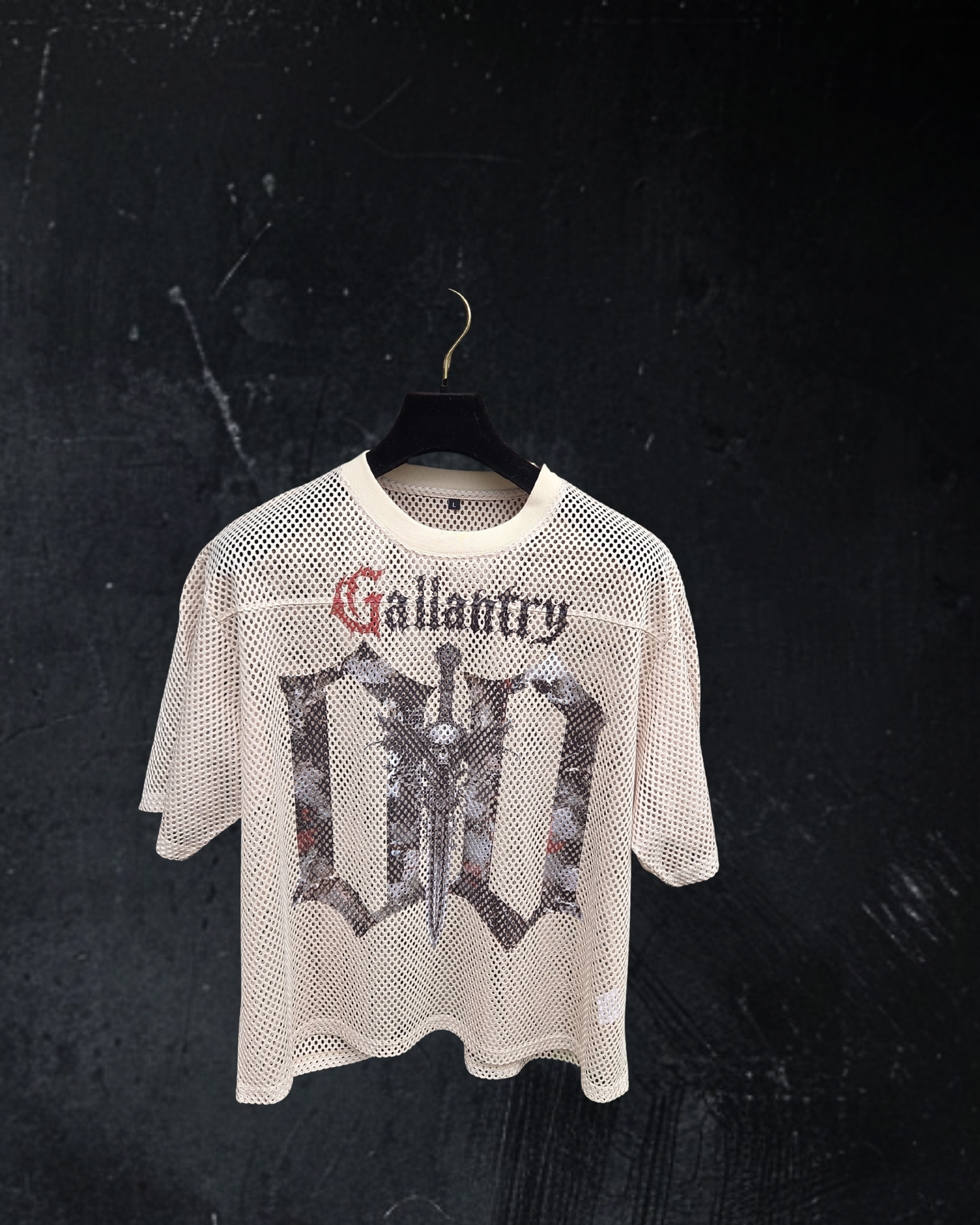 Classic boxy seethrough camo jersey