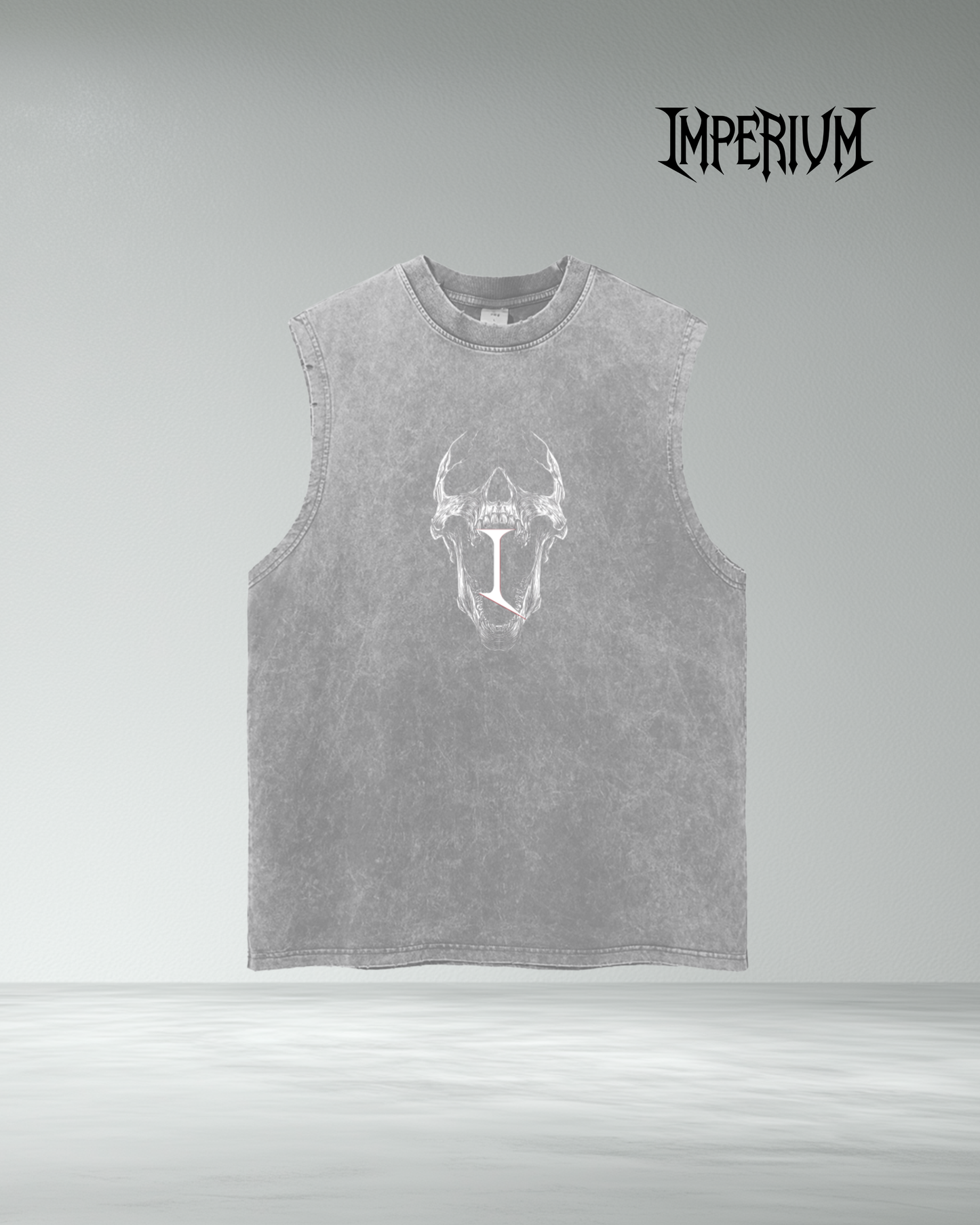 Imperium Vintage Wash 'History Repeats' Frayed Hem Tank