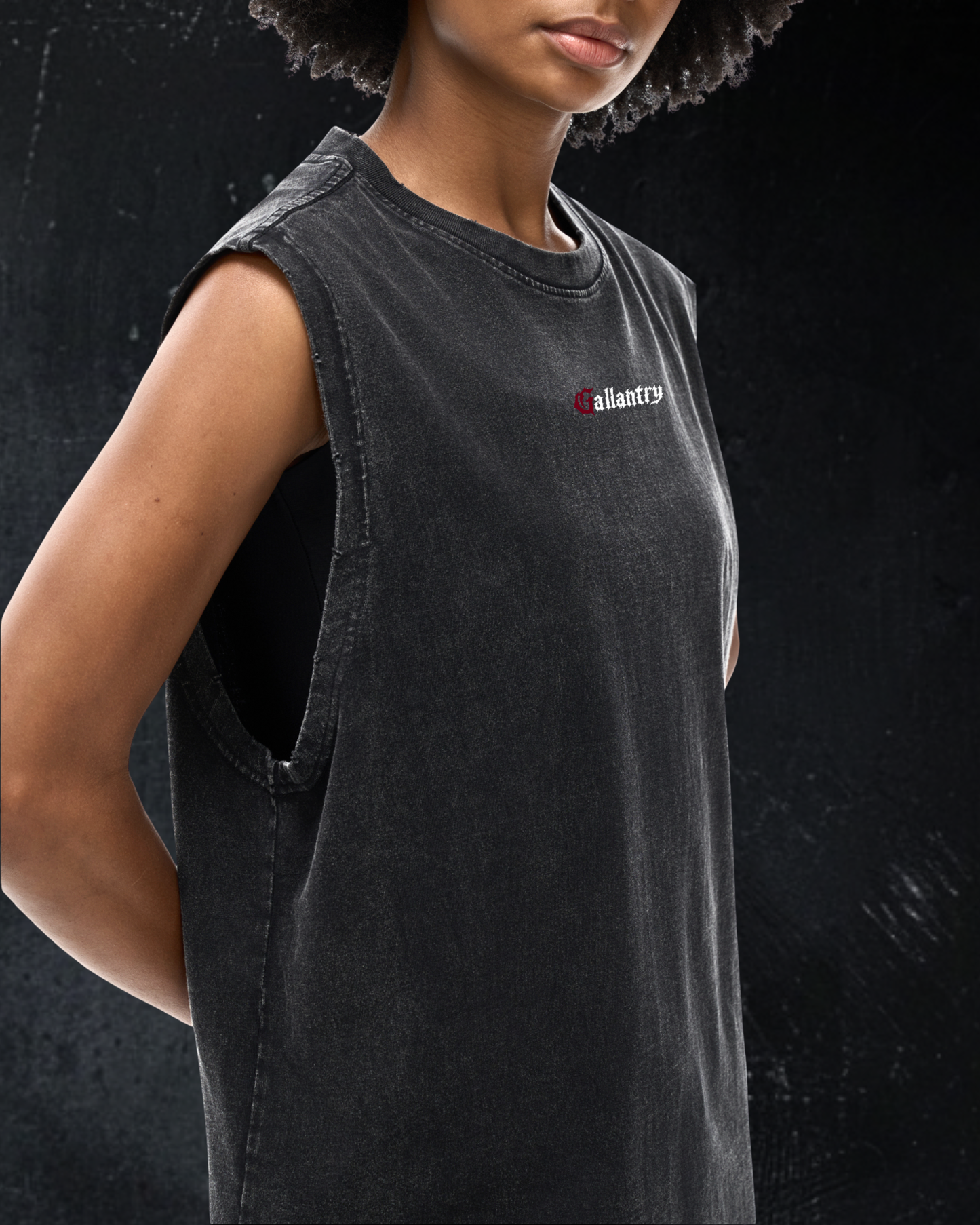 Classic 'Subtle' vintage wash frayed hem tank