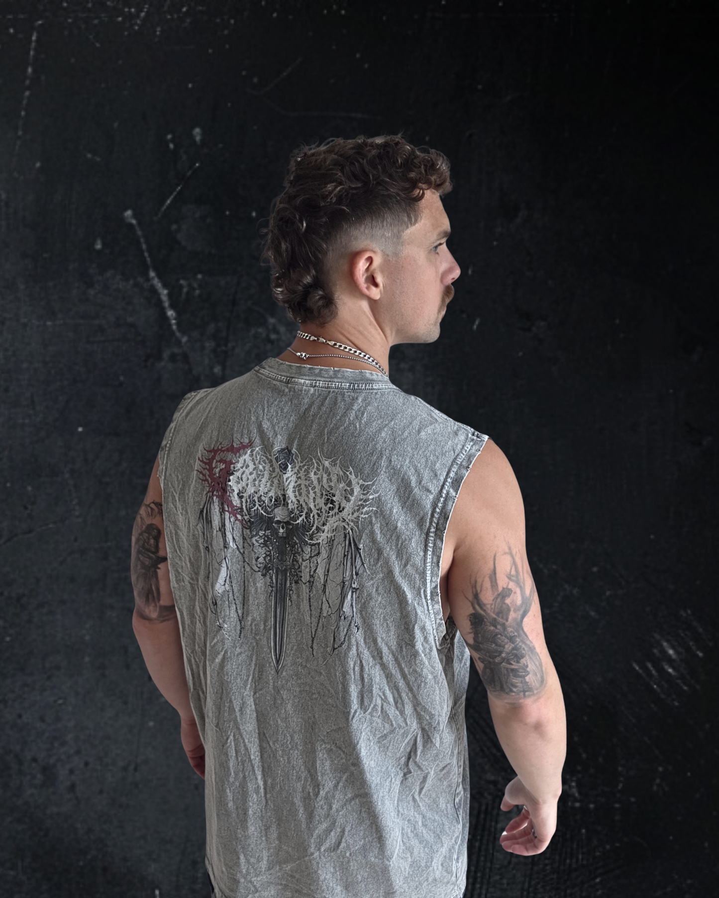 Deathcore vintage wash 'Gallant' tank