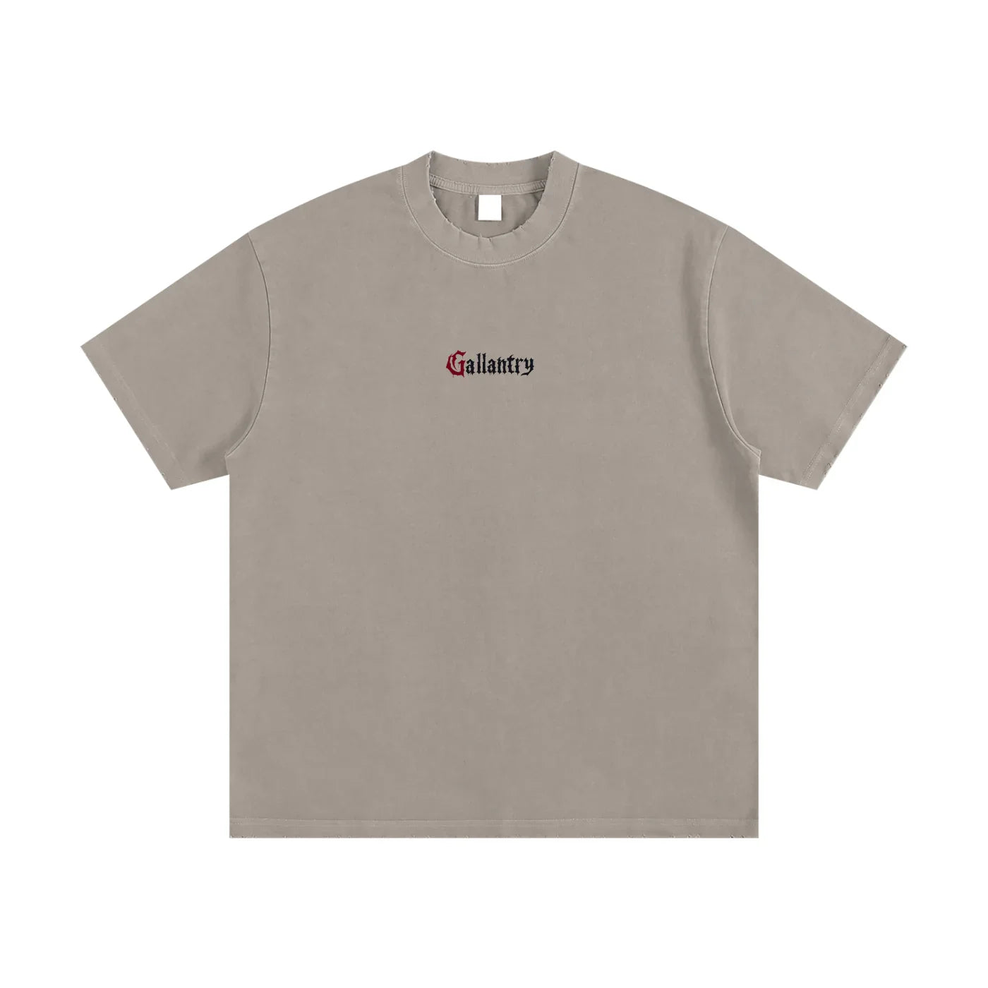Classic heavyweight vintage washed frayed t - Studio Gallantry
