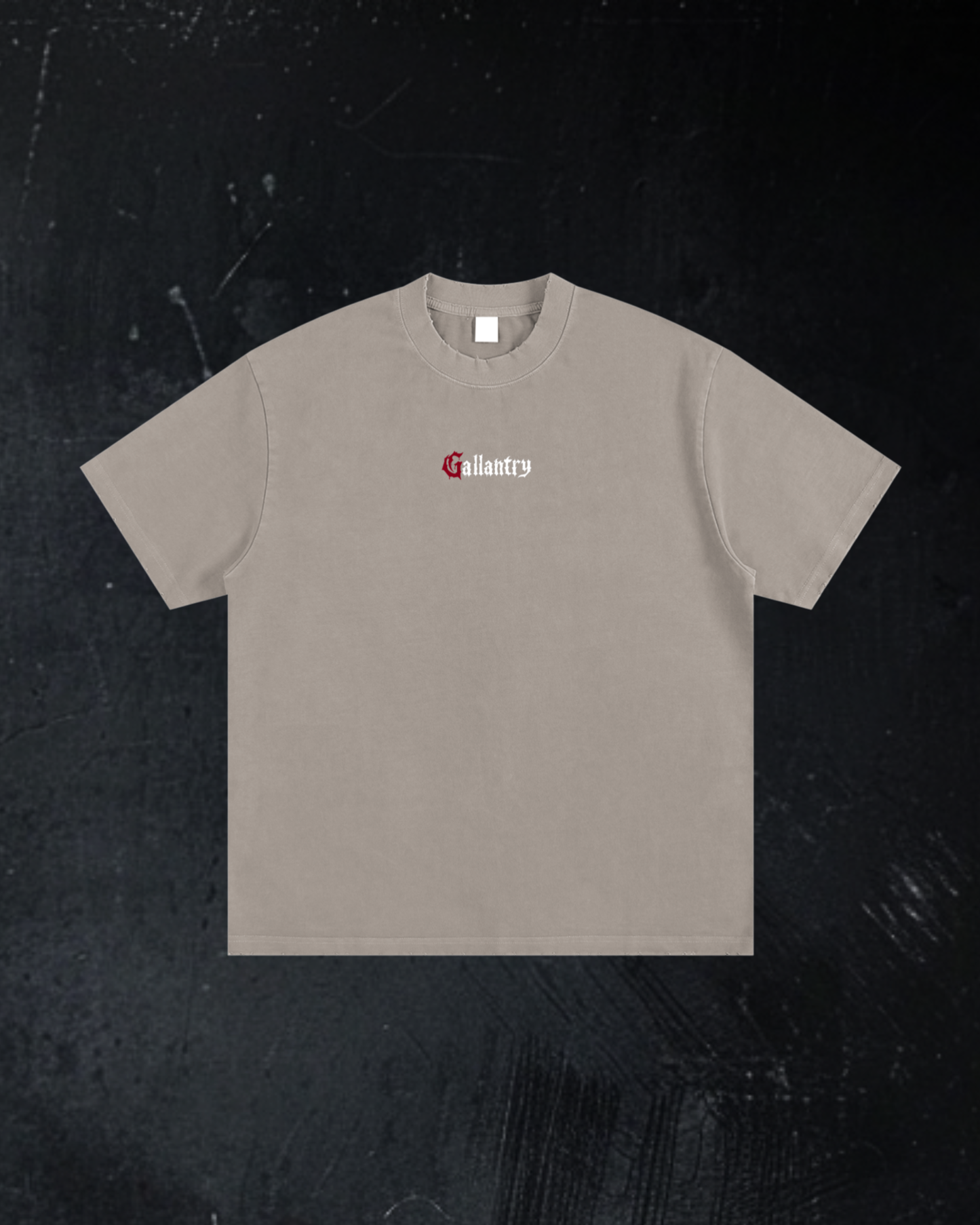 Alternative heavyweight vintage wash frayed t