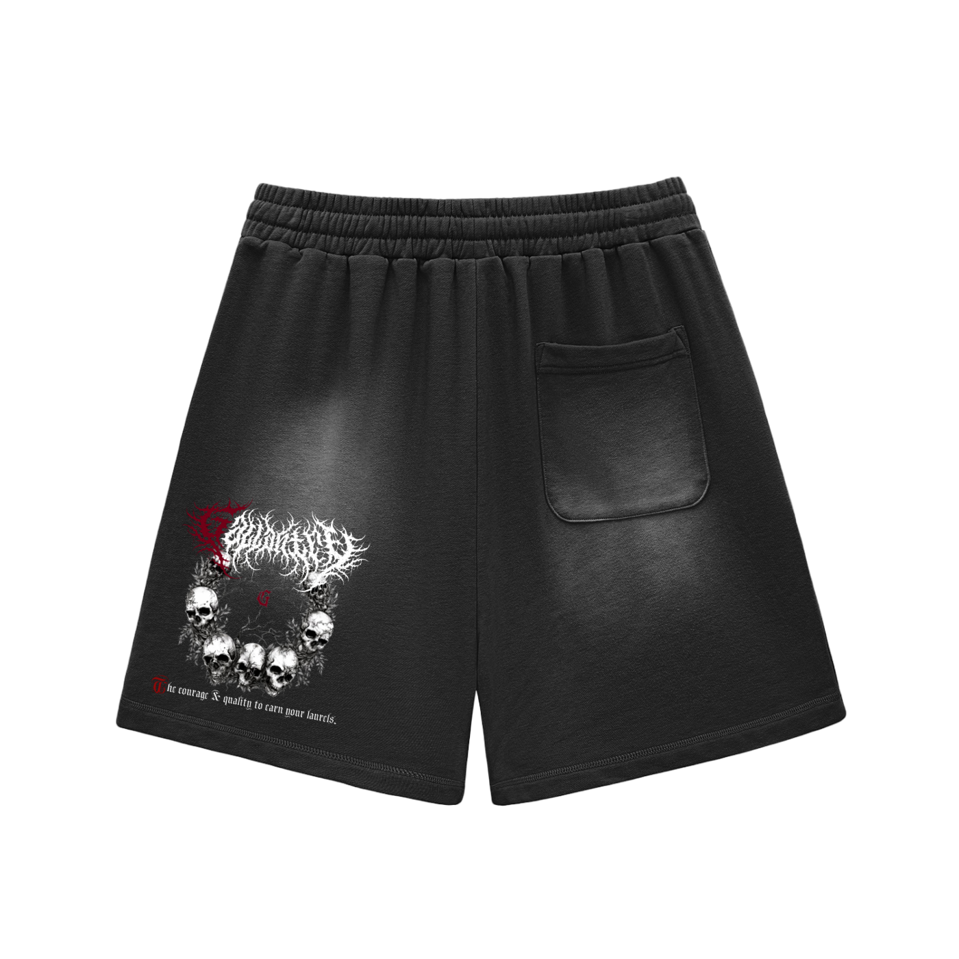 Deathcore sunfaded shorts