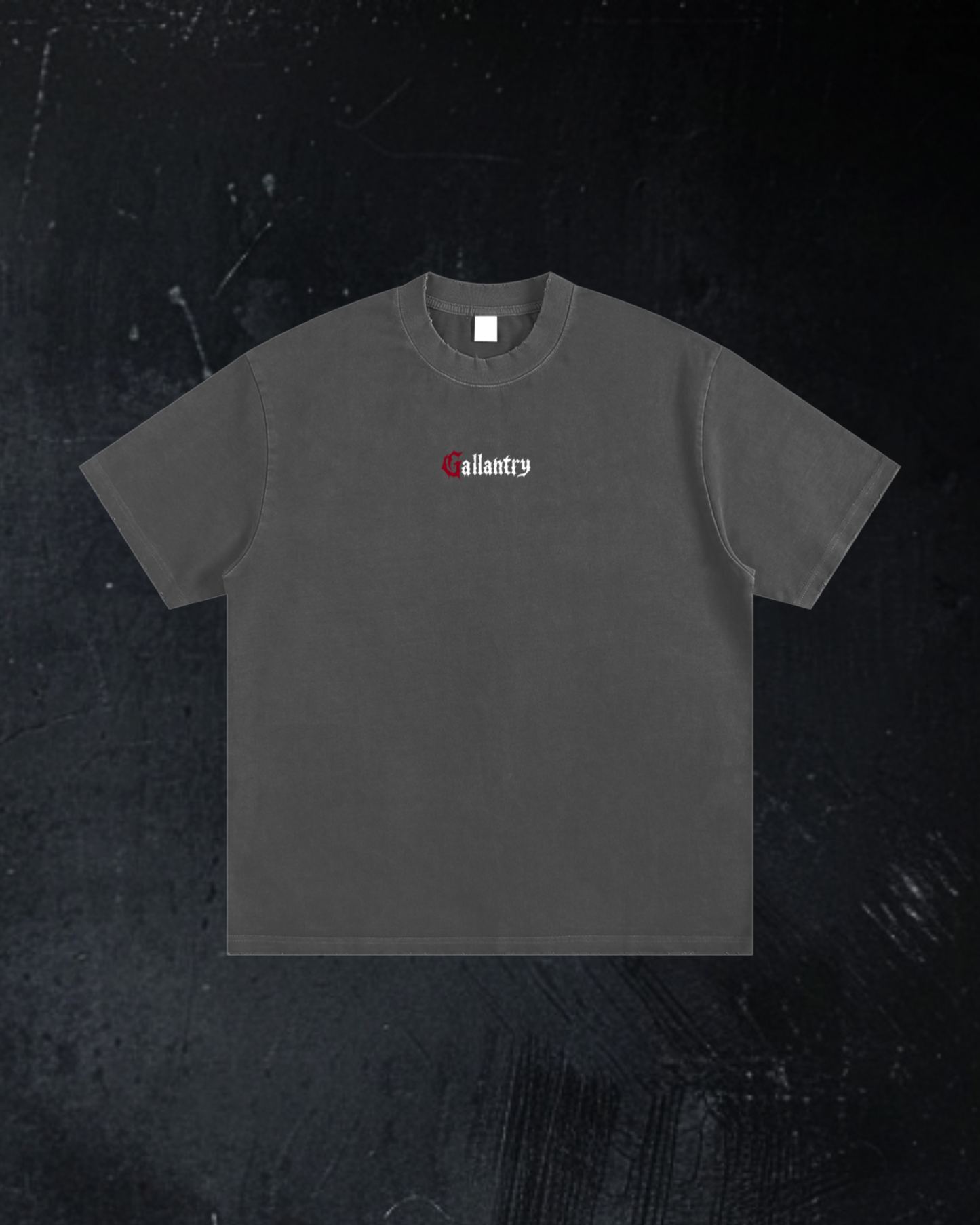 Alternative heavyweight vintage wash frayed t