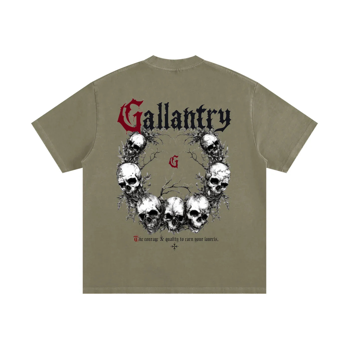 Classic heavyweight vintage washed frayed t - Studio Gallantry