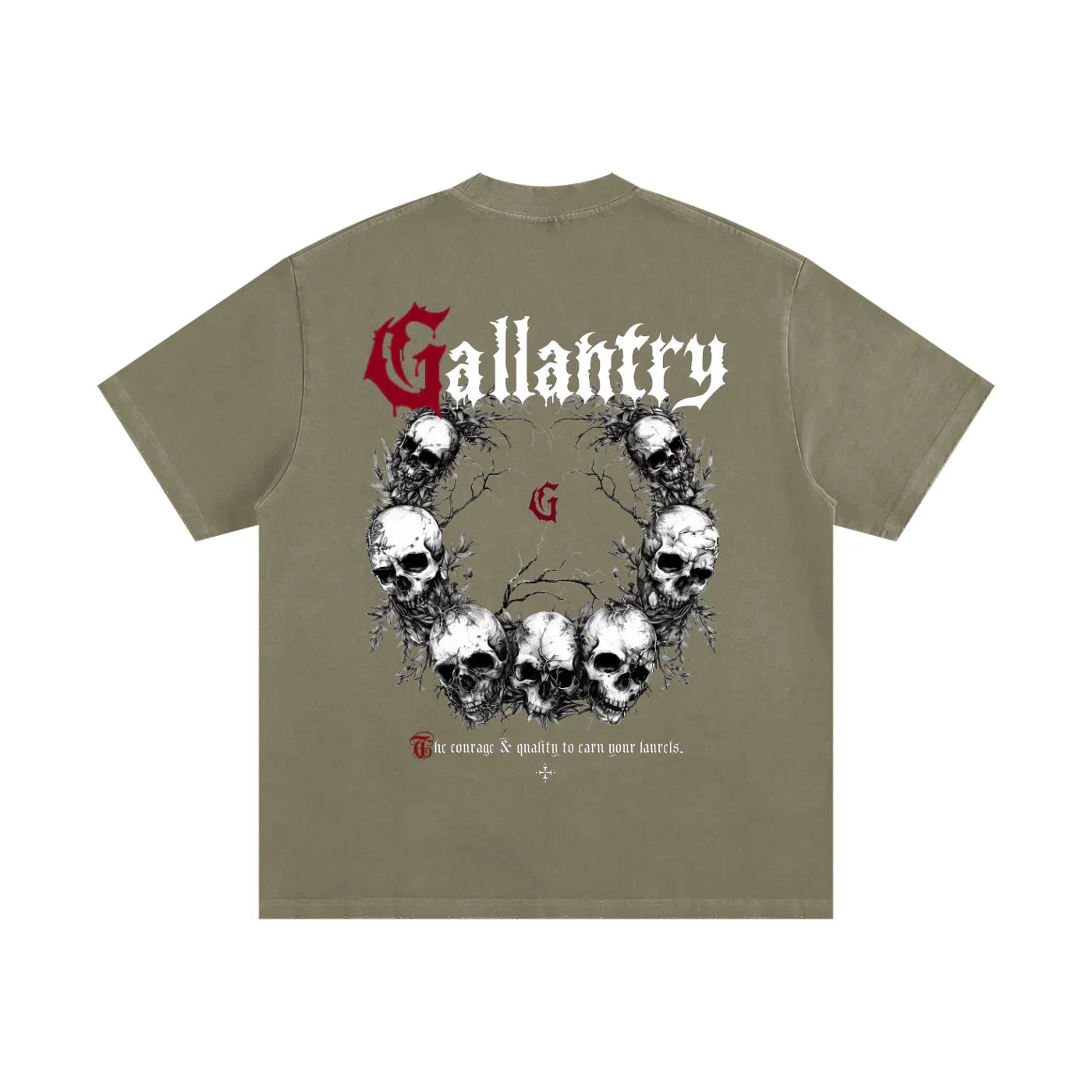Classic heavyweight vintage washed frayed t - Studio Gallantry