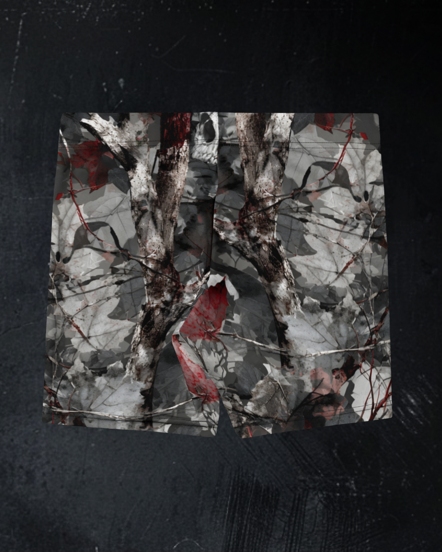 Womens' skull camo gym shorts