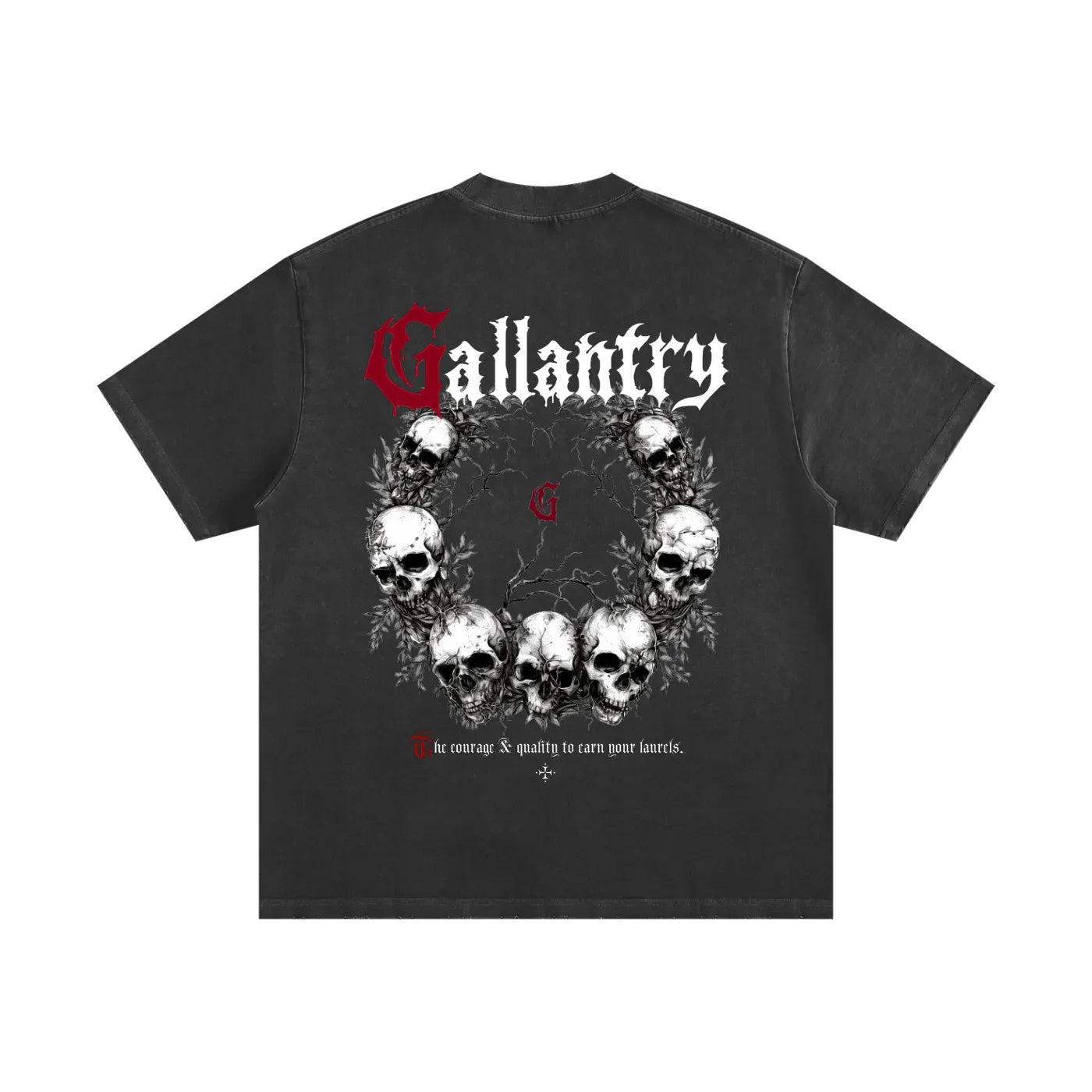 Classic heavyweight vintage washed frayed t - Studio Gallantry