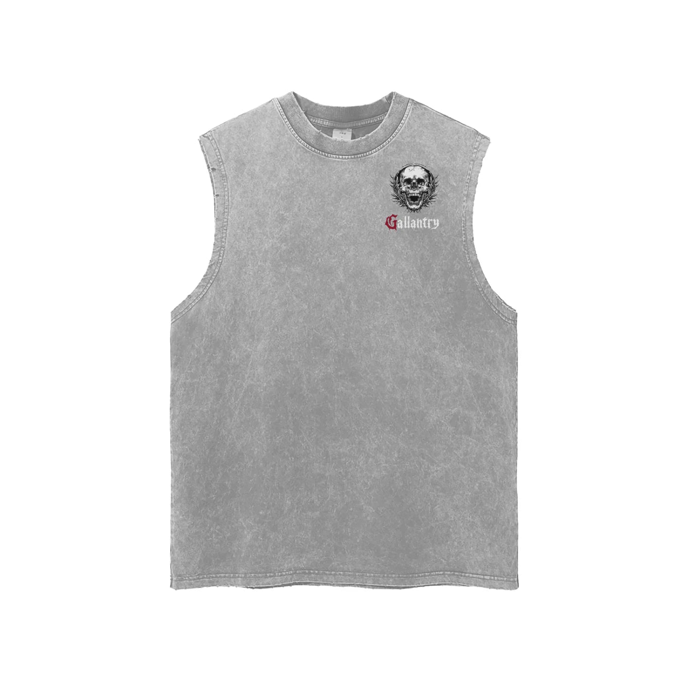 Classic snow washed frayed hem tank - Studio Gallantry