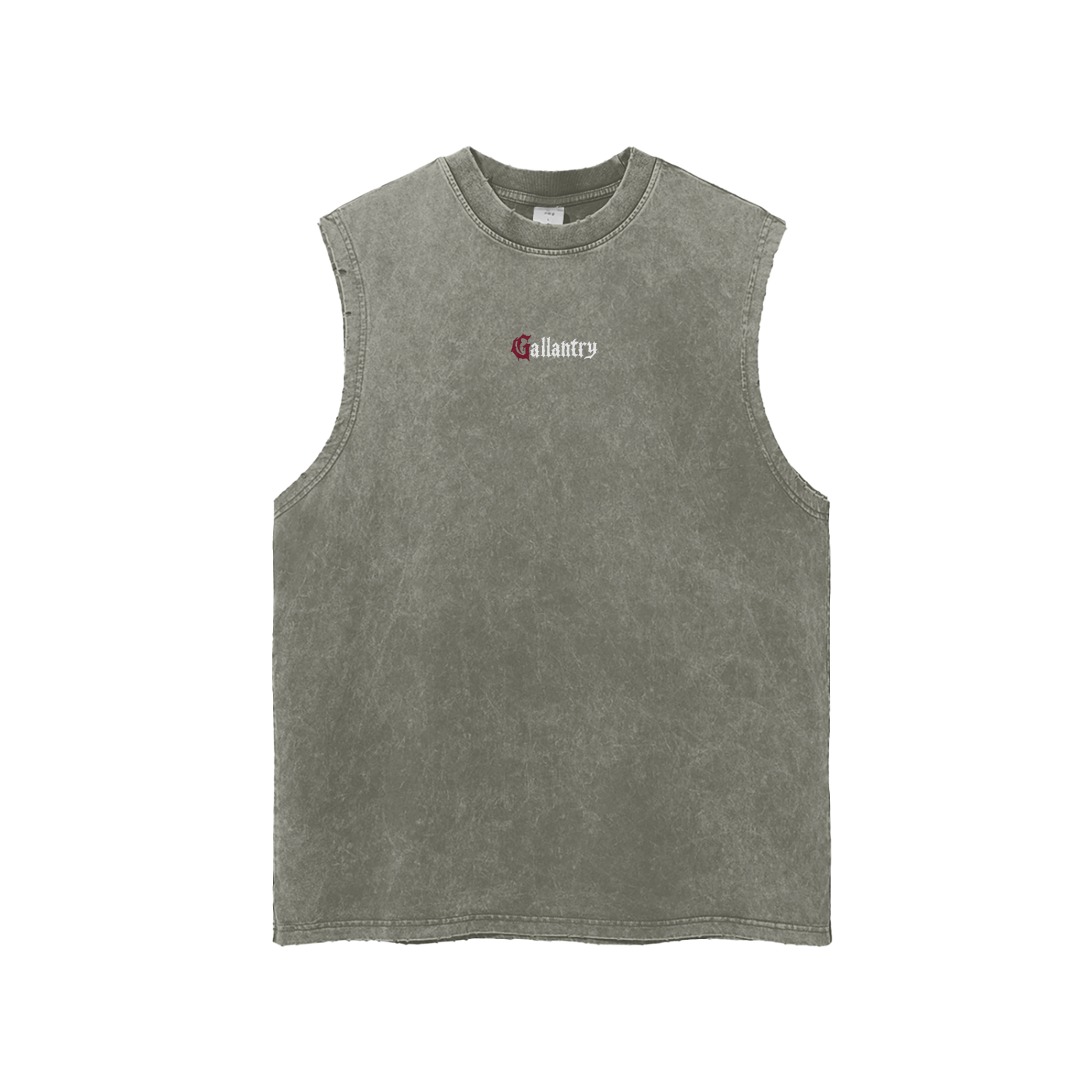 Classic 'Subtle' snow wash frayed hem tank