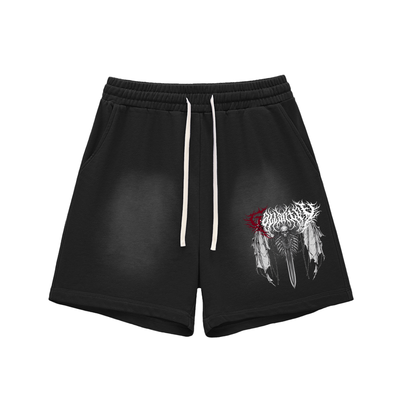 Deathcore sunfaded shorts