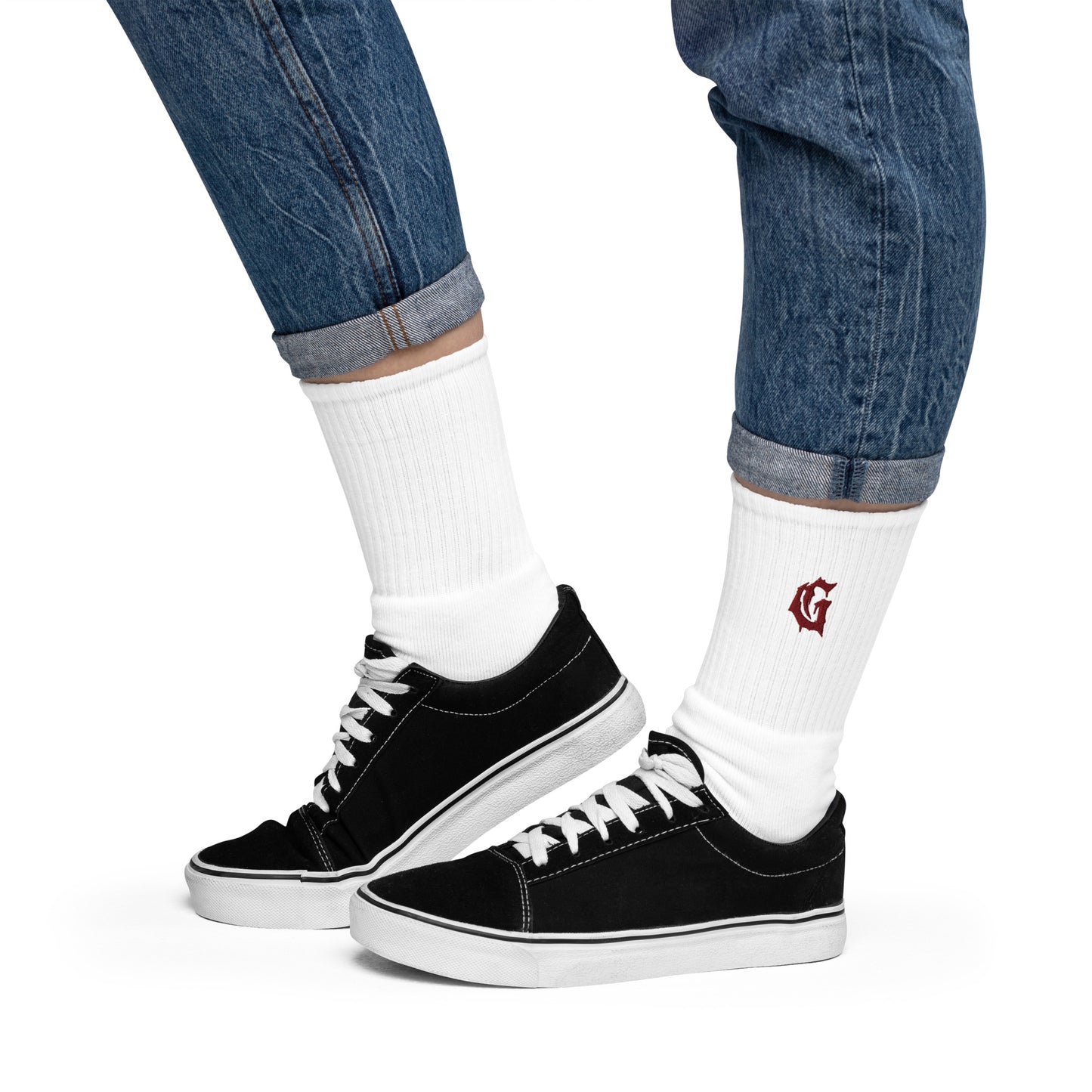Classic 'G' embroidered socks - Studio Gallantry