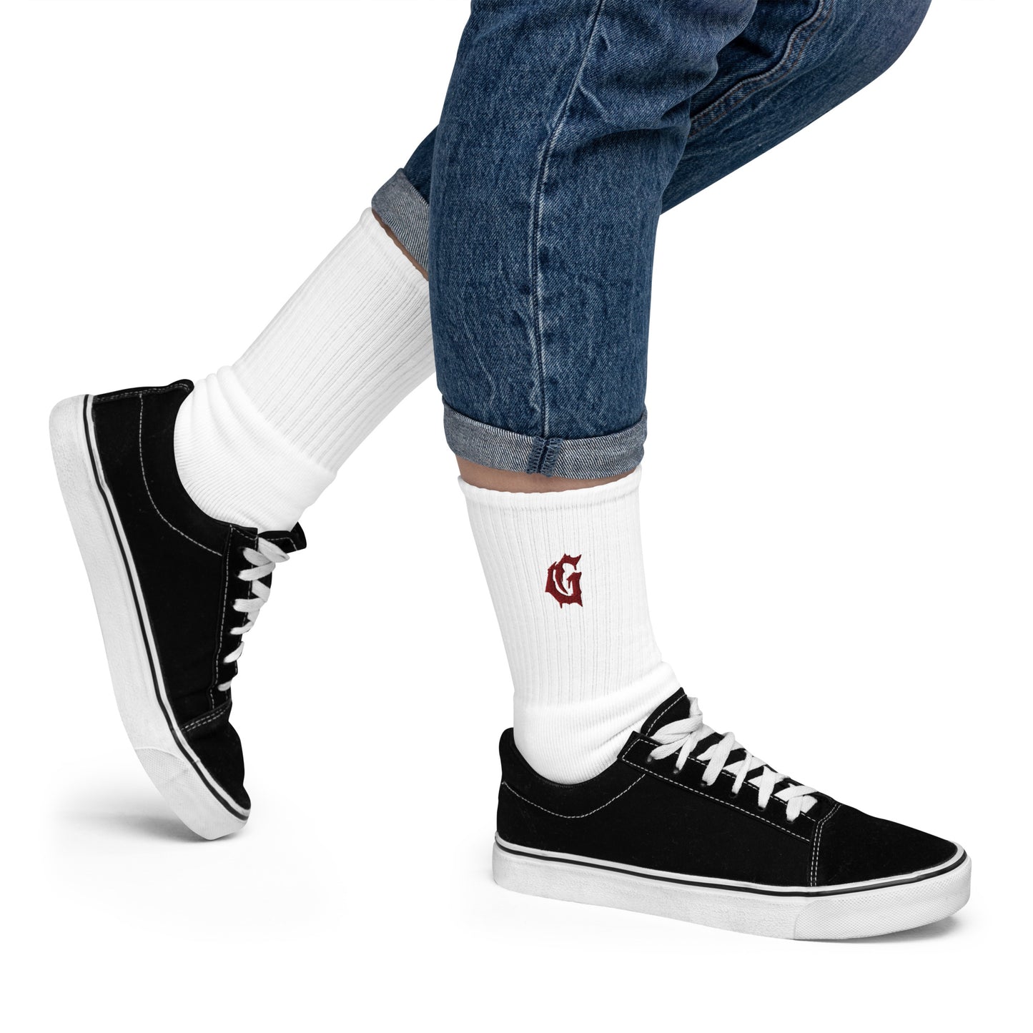 Classic 'G' embroidered socks - Studio Gallantry