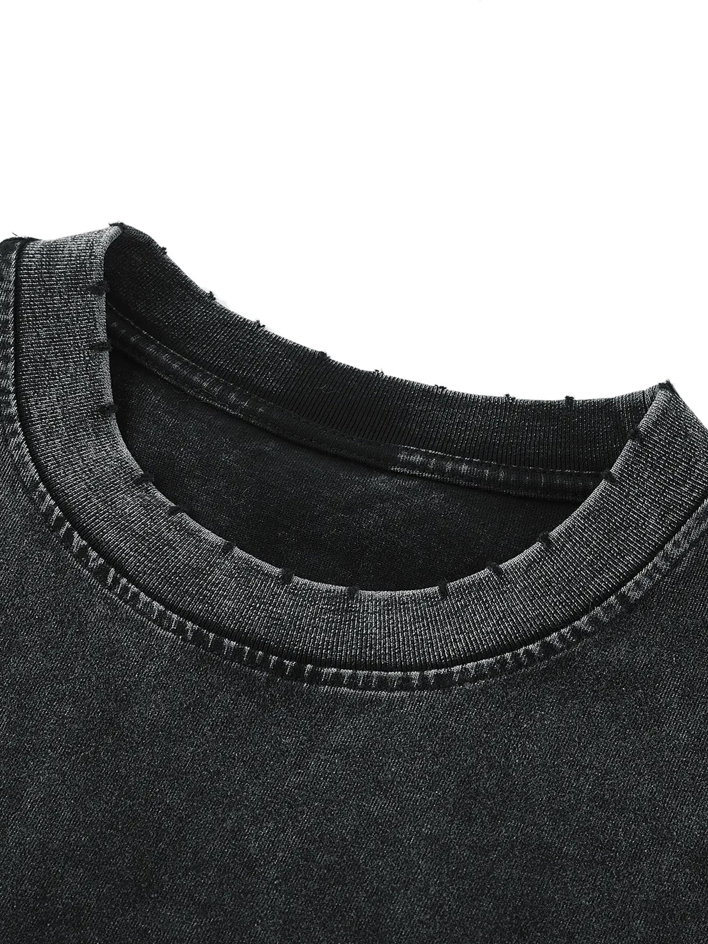 Classic 'Subtle' snow wash frayed hem tank
