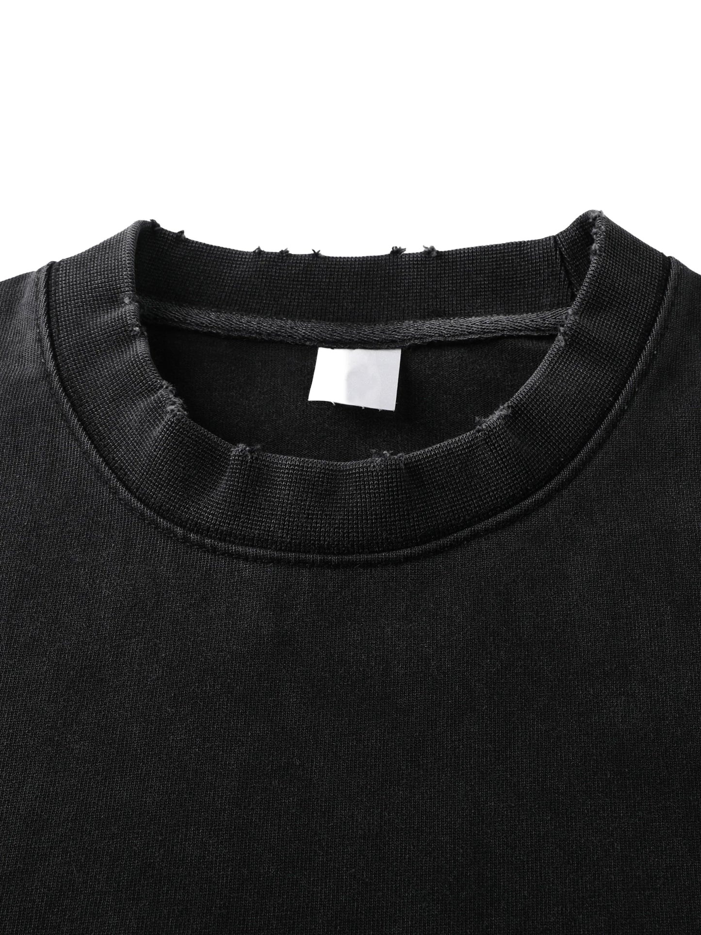 Classic heavyweight vintage washed frayed t - Studio Gallantry