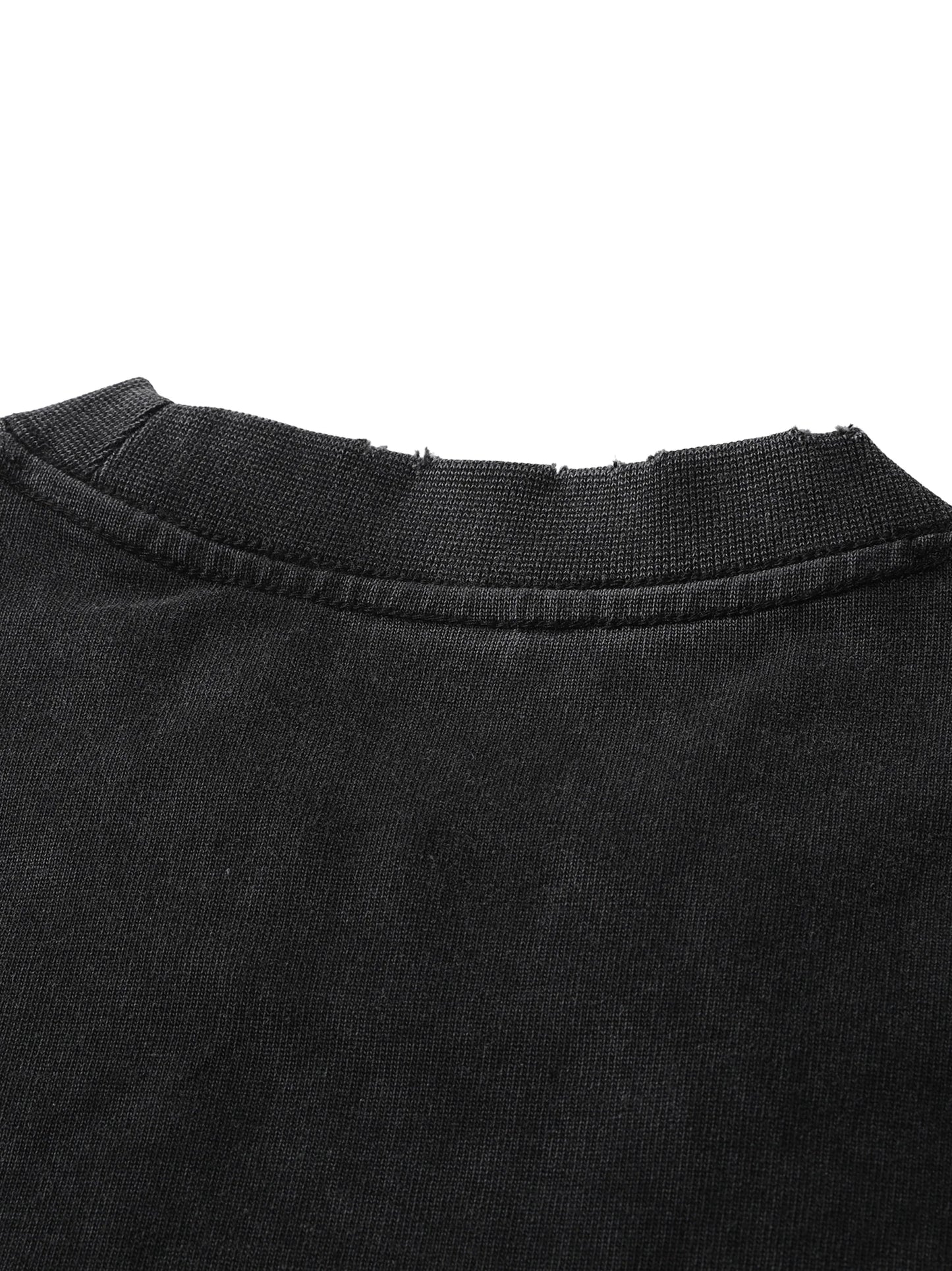 Classic heavyweight vintage washed frayed t - Studio Gallantry