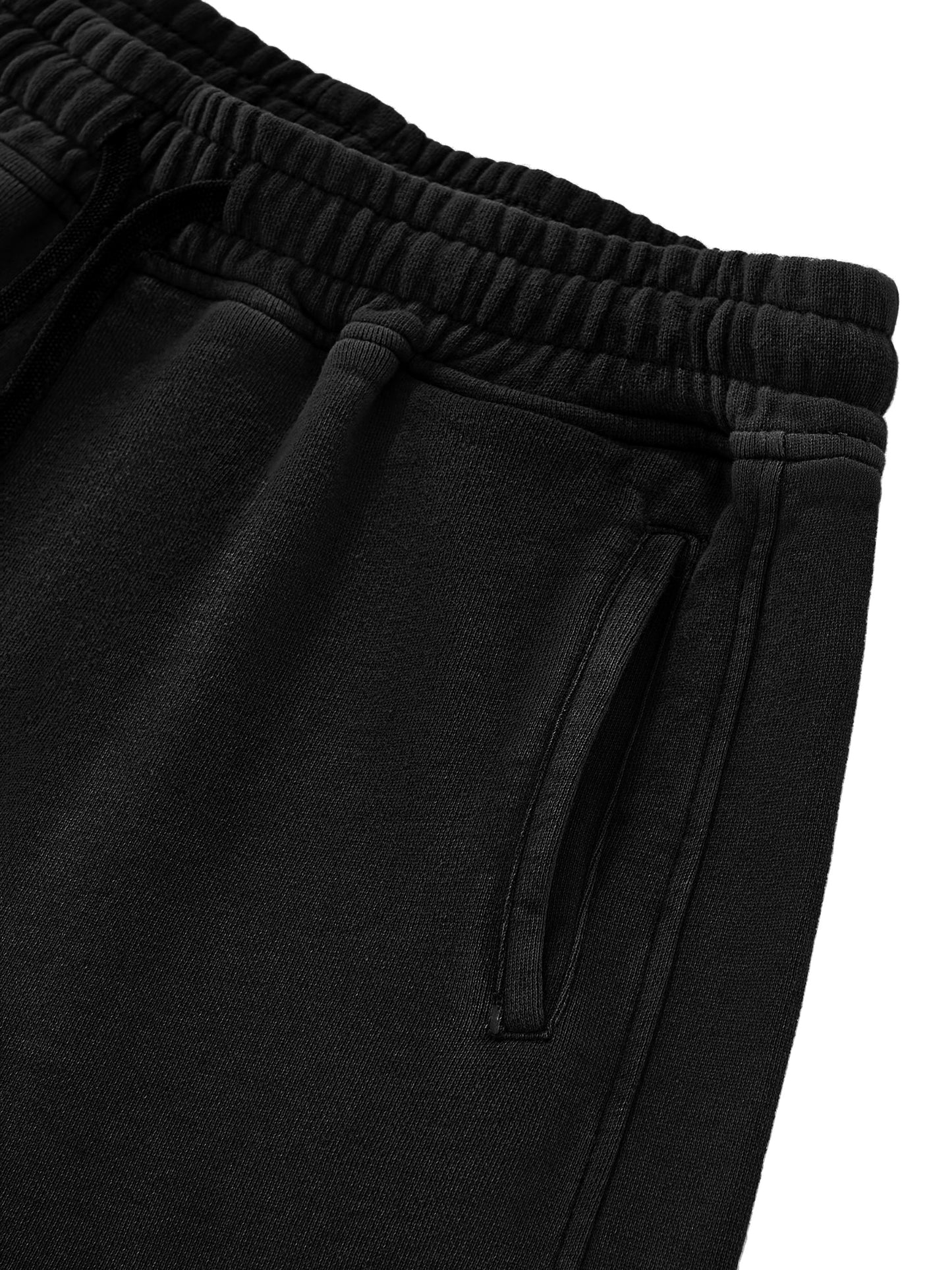 Women's 'Deathcore' snow wash raw edge shorts