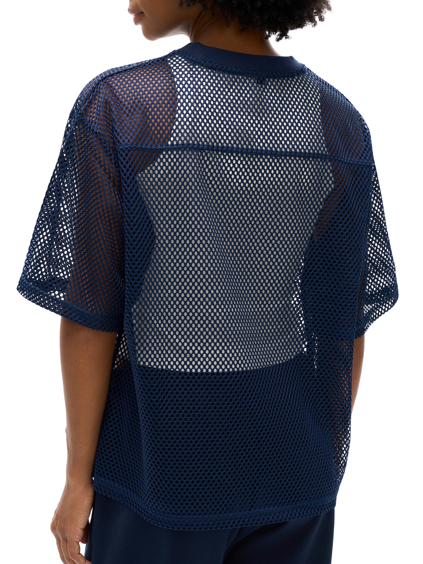 Classic boxy see-through jersey