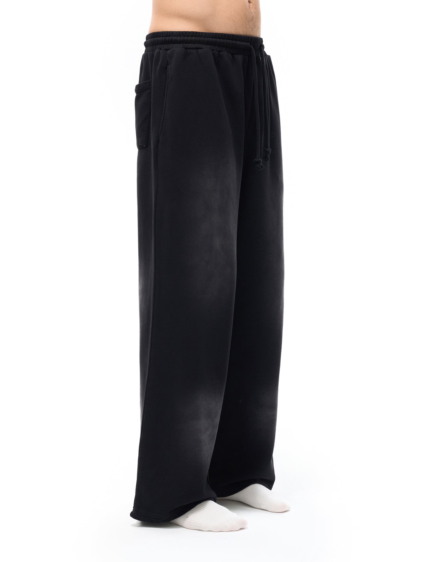 Classic 'barbed sword' faded wash loose fit sweatpants - Studio Gallantry