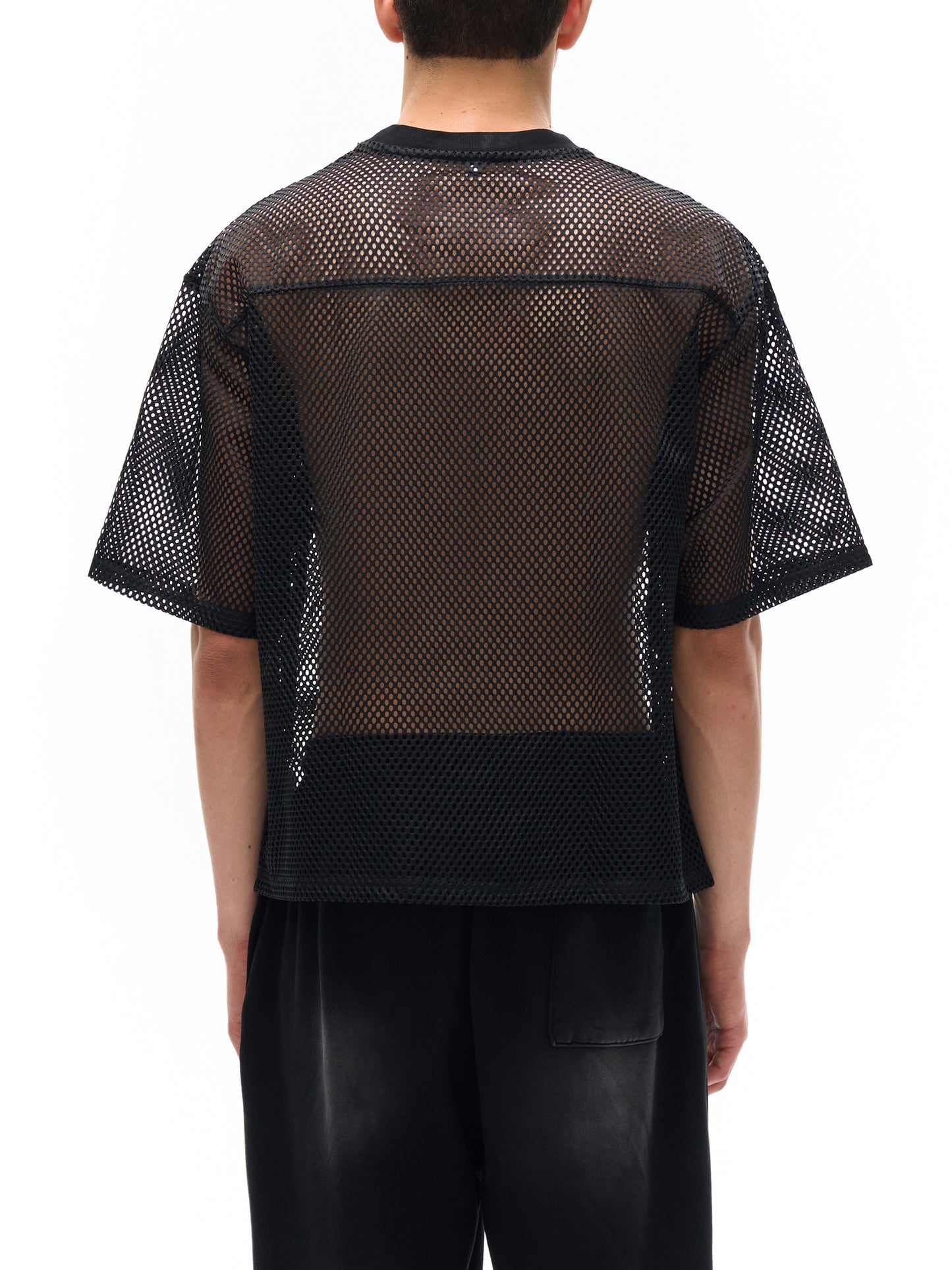 Classic boxy see-through jersey