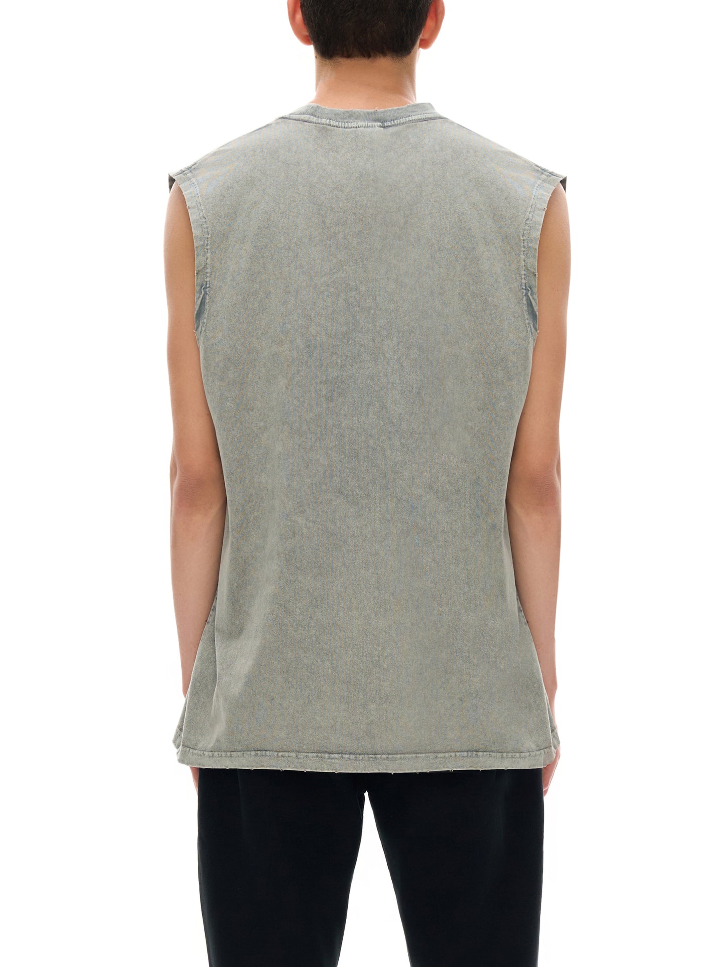 Classic 'Subtle' snow wash frayed hem tank