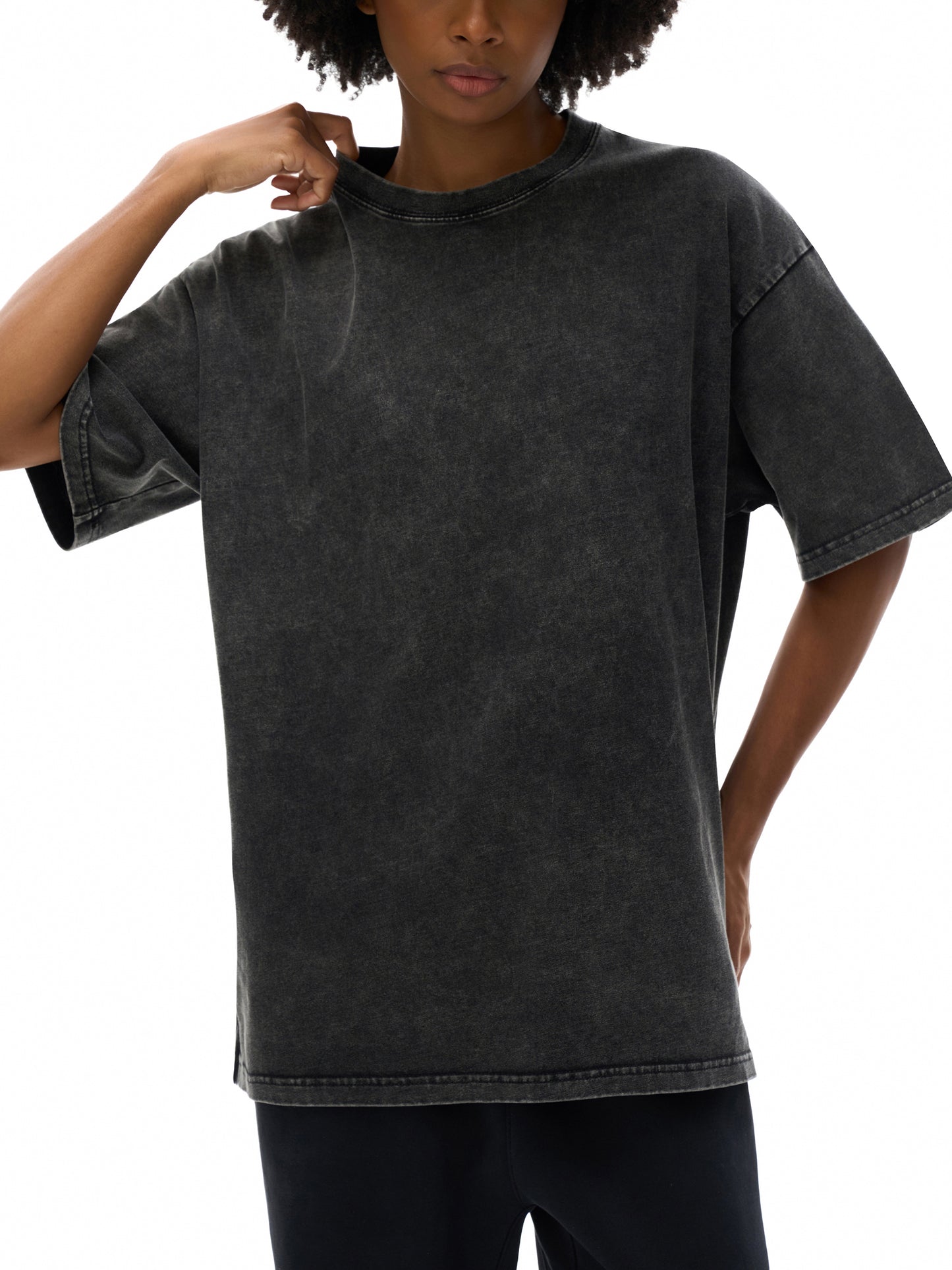 Classic 'More to me than muscles' snow washed witch t - Studio Gallantry