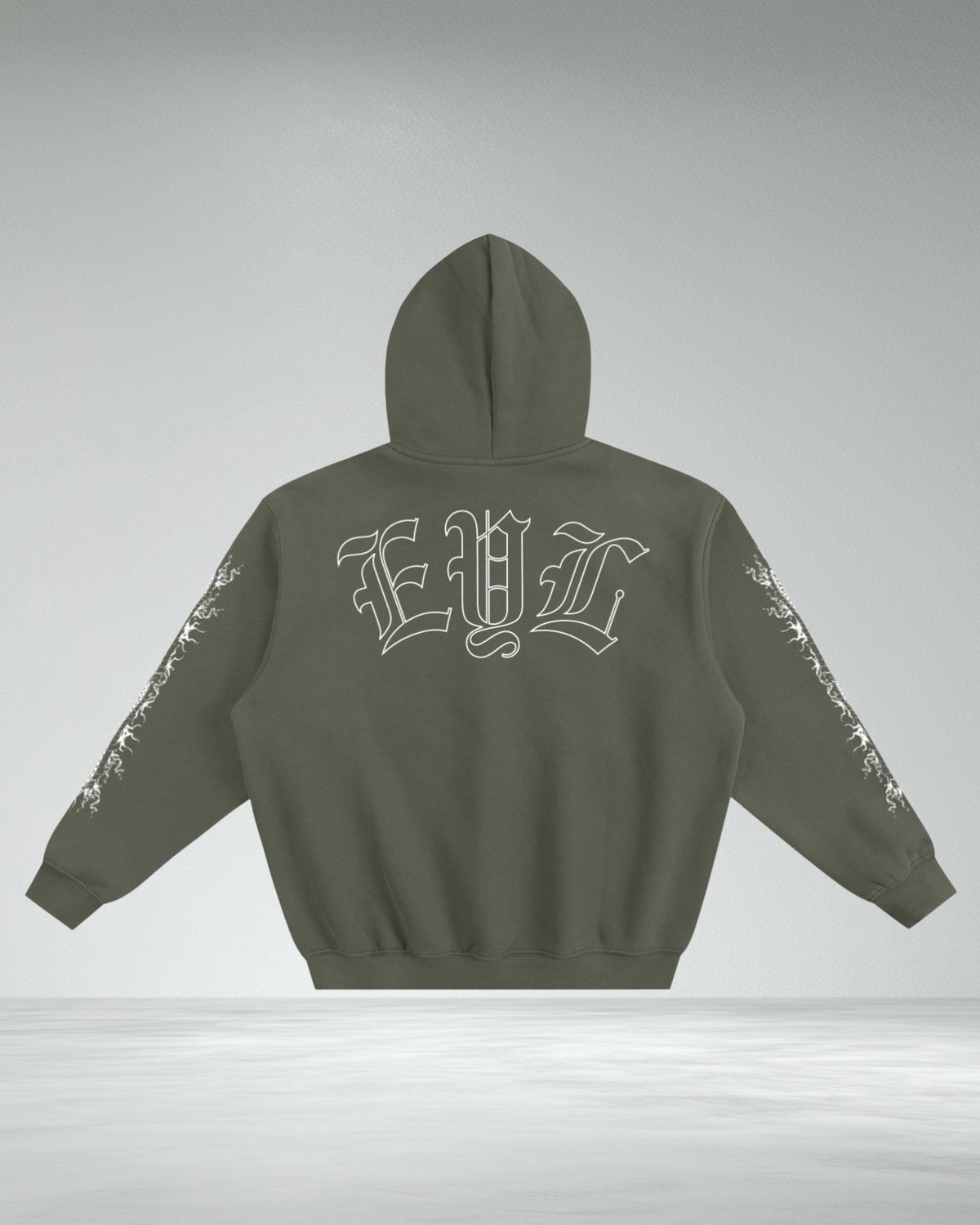 Fleeced Boxy 'Spinal Reaper' Hoodie
