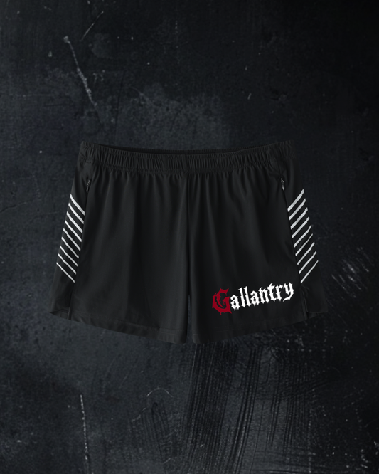 Classic striped performance shorts