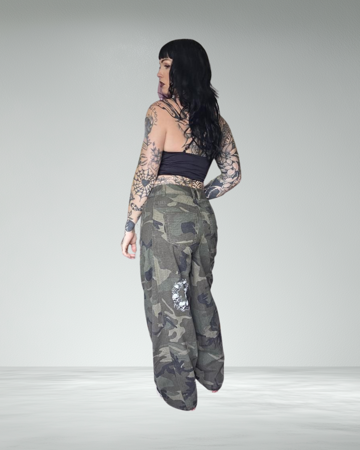 British Camo Barrel Leg Combats